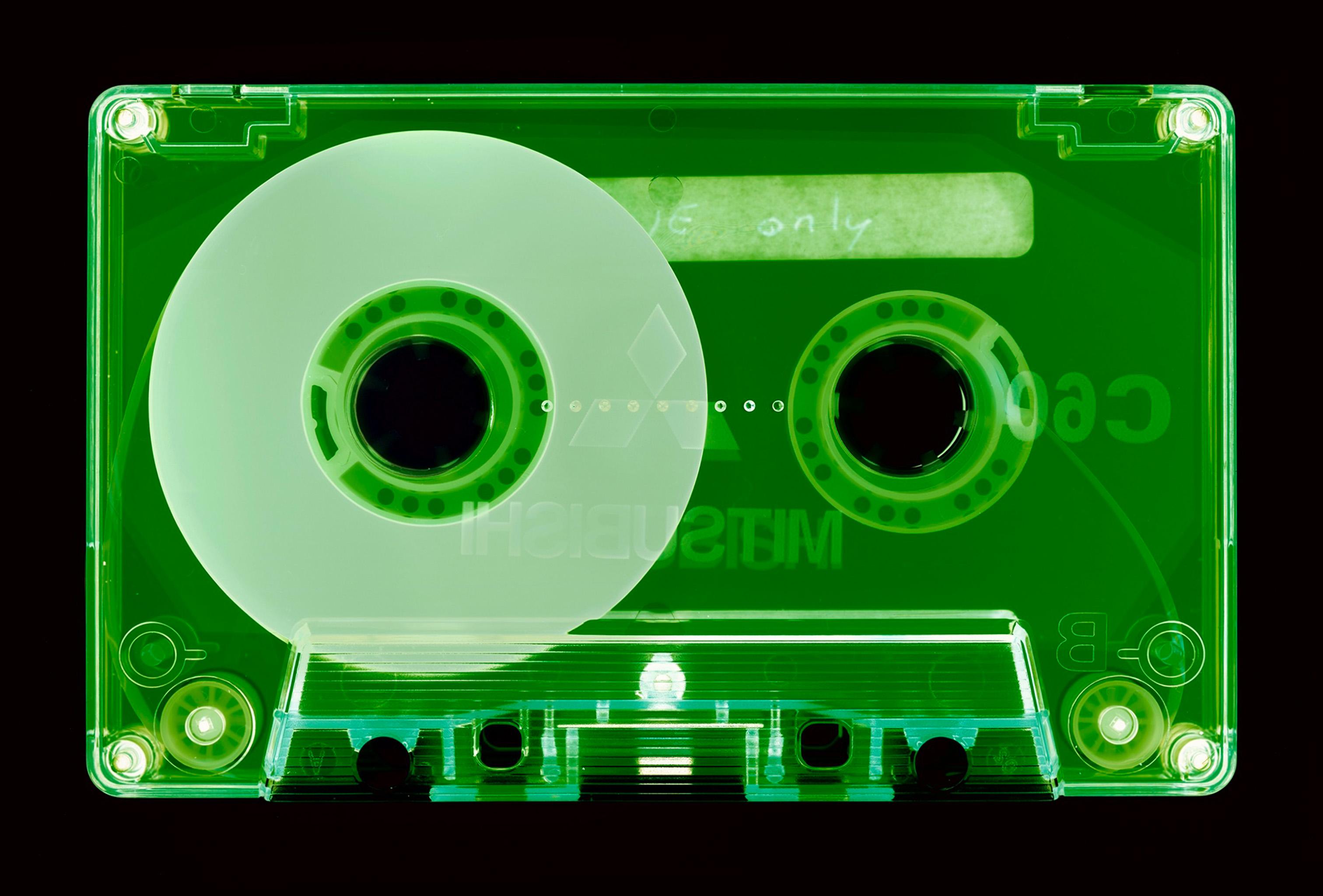 Heidler & Heeps Print - Tape Collection, Side One Only Green - Contemporary Pop Art Color Photography
