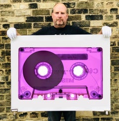 Tape Collection, Side One Only Pink - Contemporary Pop Art Color Photography