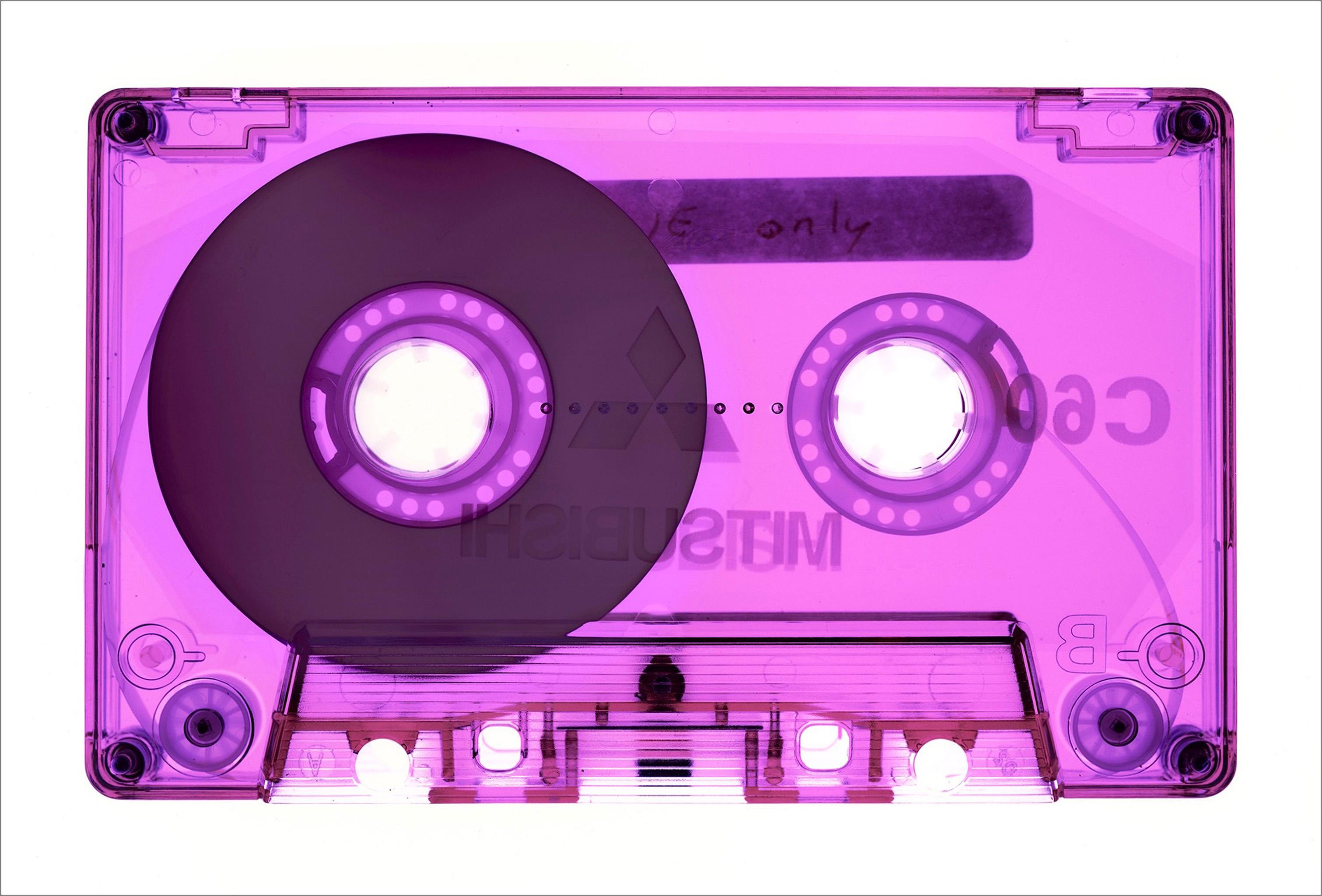 Heidler & Heeps Print - Tape Collection, Side One Only Pink - Contemporary Pop Art Color Photography