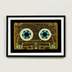 Tape Collection Two Framed Pop Art Golden and Blue Color Limited Edition Prints
