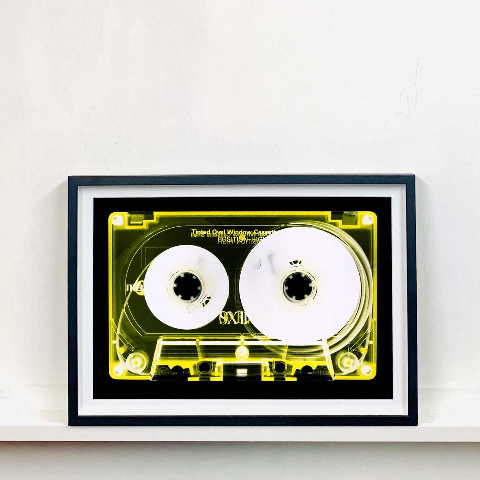 Tape Collection - Yellow Tinted Cassette - Conceptual Color Music Art - Photograph by Heidler & Heeps