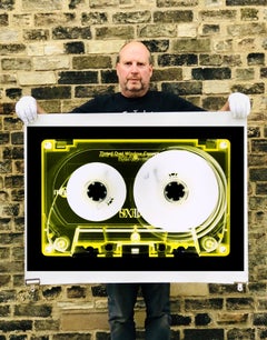 Tape Collection, Yellow Tinted Cassette - Contemporary Pop Art Color Photography