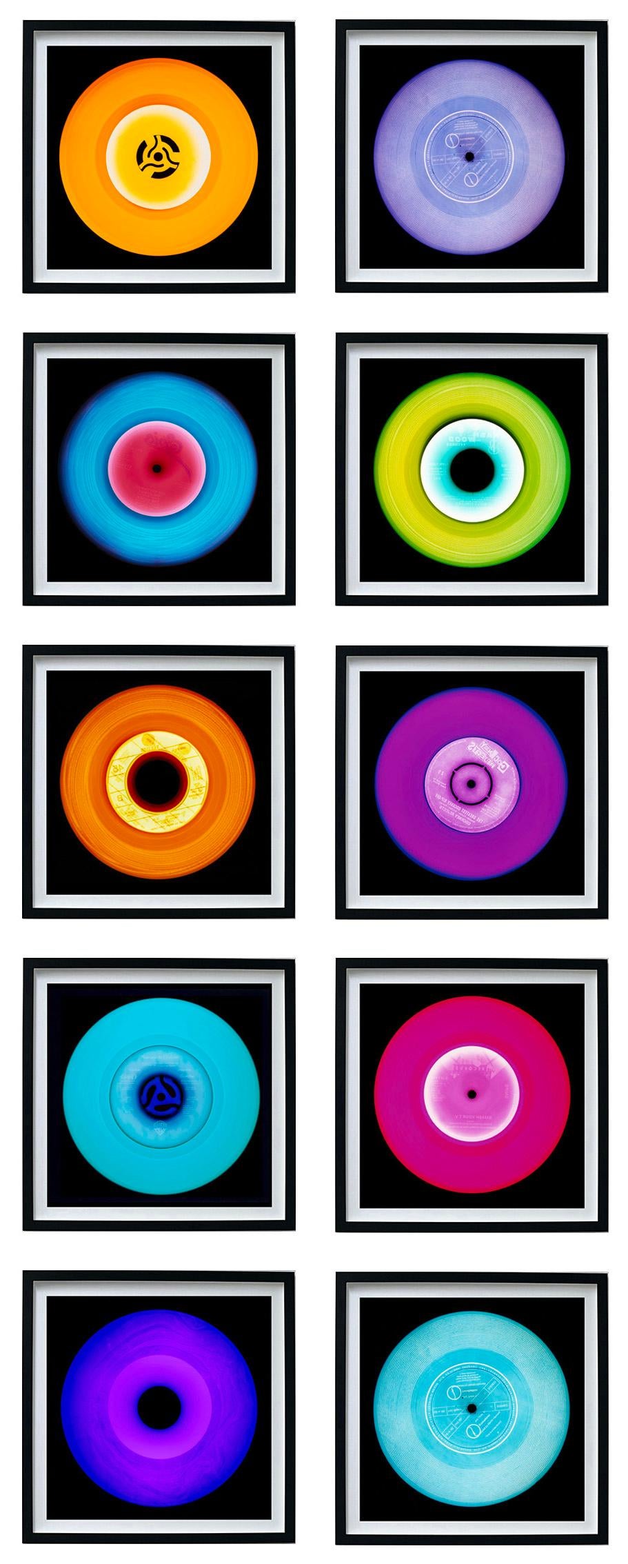 Heidler & Heeps Print – Vinyl Kollektion 10 Stück Mehrfarbige Installation – Pop-Art Farbfotografie