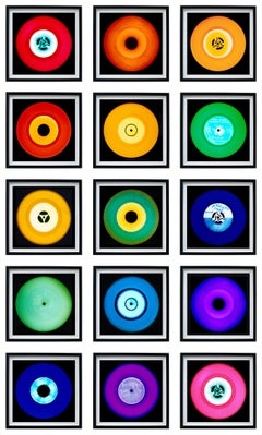 Vinyl Collection 15 Piece Multi-Color Installation - Pop Art Color Photography