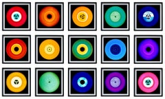 Vinyl Kollektion 15 Stück Regenbogen Installation - Pop Art Farbfotografie