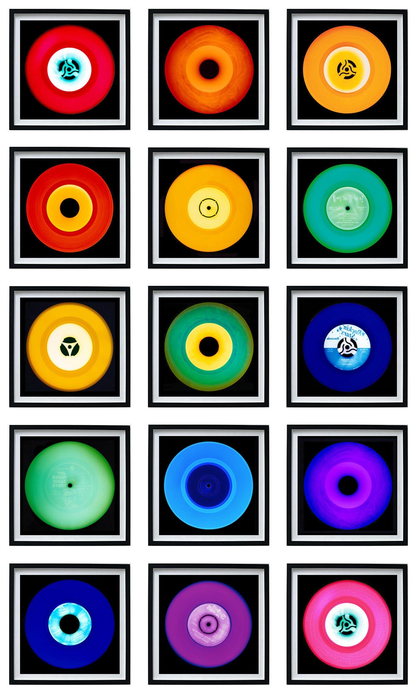 Heidler & Heeps Print - Vinyl Collection 15 Piece Rainbow Installation - Pop Art Color Photography