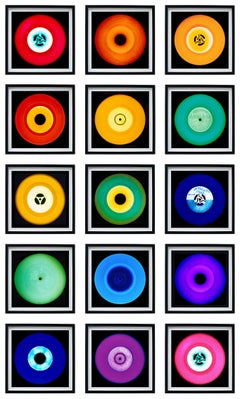 Collection Vinyl 15 pièces Installation arc-en-ciel - Photographie couleur Pop Art