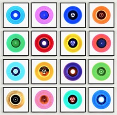 Vinyl Collection 16 Piece Multicolor Installation - Pop Art Color Photography