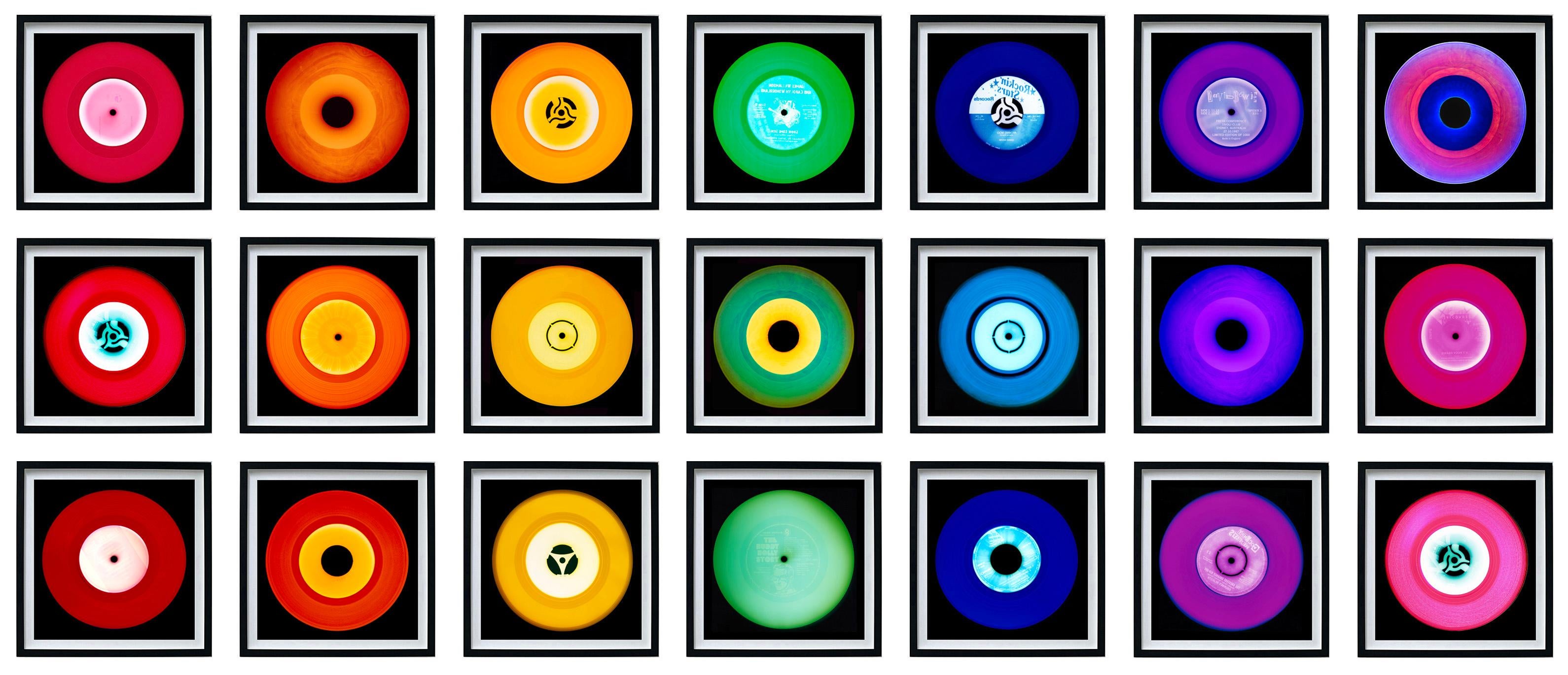 Vinyl Collection 21 Piece Rainbow Installation - Pop Art Color Photography