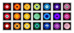 Collection Vinyl - Installation 21 pièces arc-en-ciel - Photographie couleur pop art