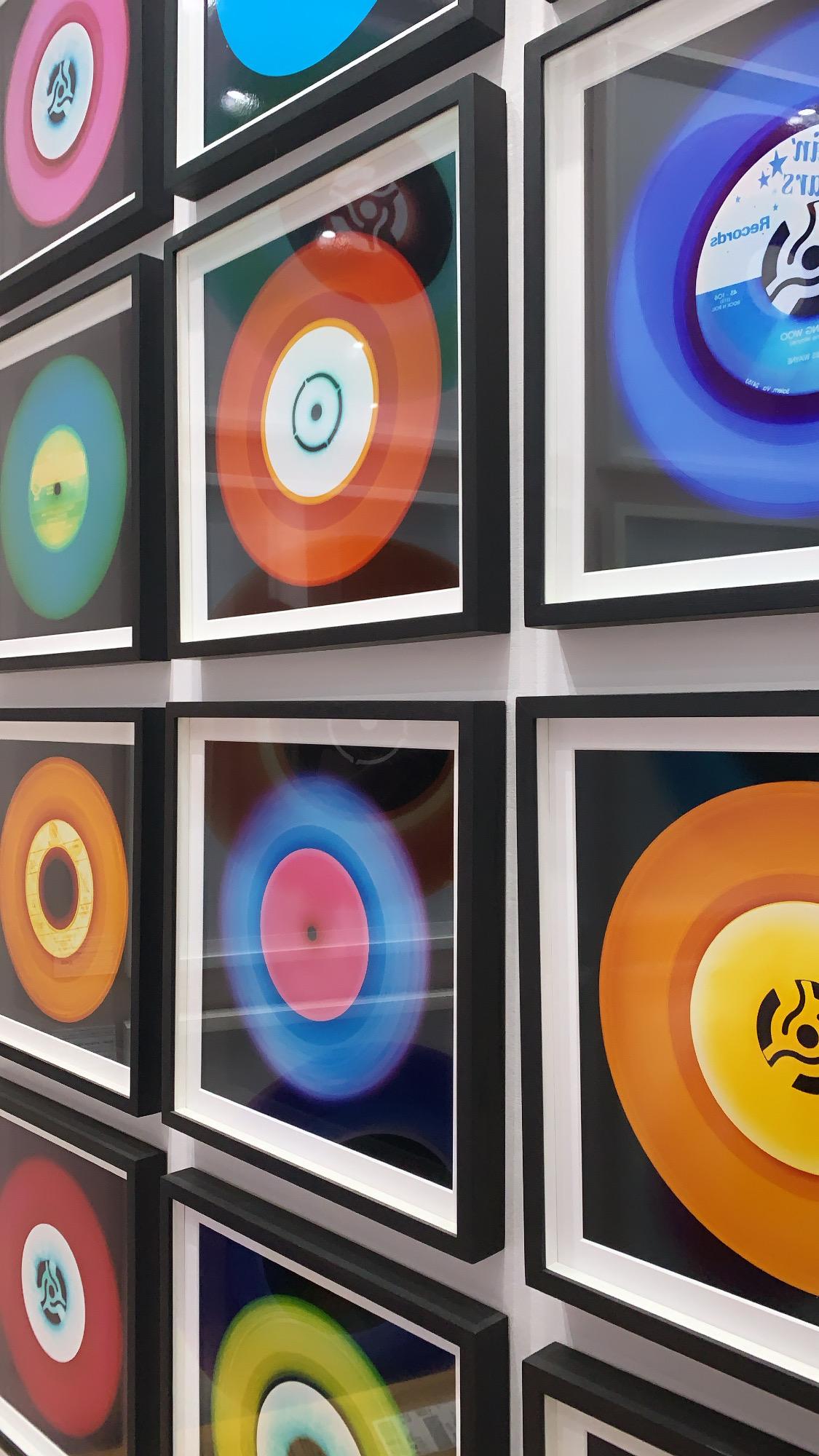 Vinyl Collection 21 Piece Rainbow Installation - Pop Art Color Photography For Sale 3