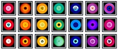 Vinyl Collection 21 Piece Rainbow Installation - Pop Art Color Photography