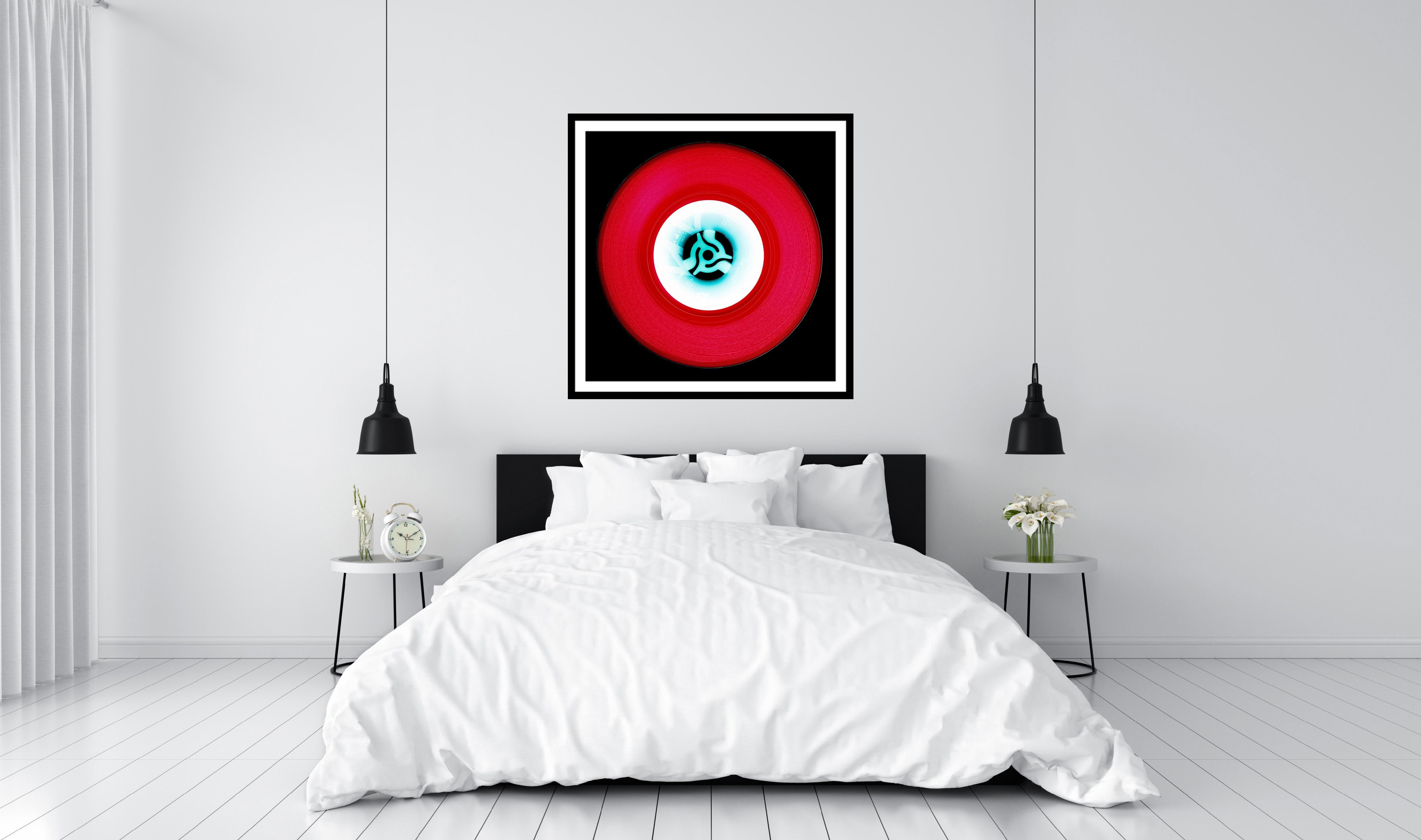 Vinyl Collection, A (Cherry Red) - Conceptual Pop Art Color Photography For Sale 5
