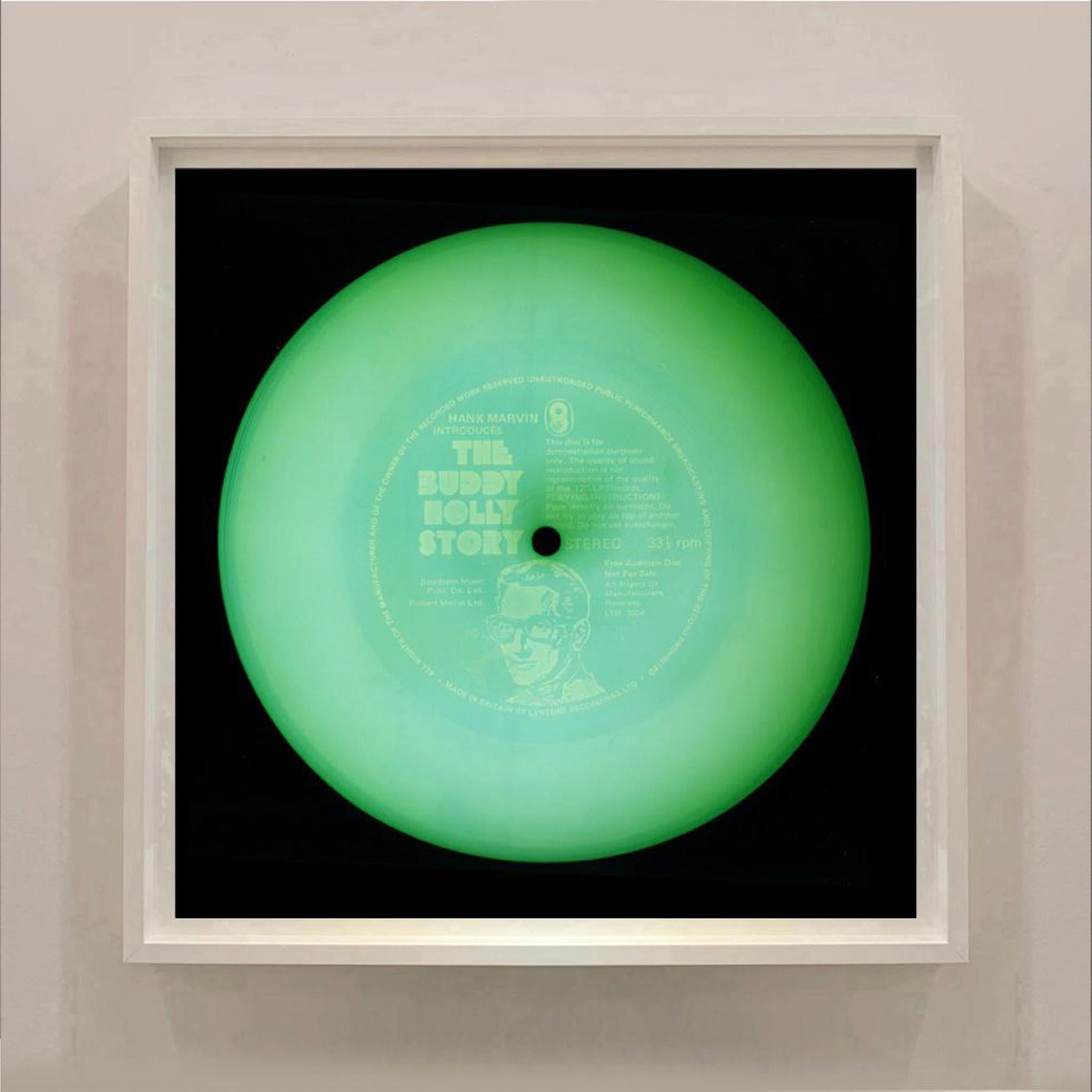 Vinyl-Kollektion, Audition Disc - Konzeptionelle Pop-Art-Farbfotografie (Grün), Print, von Heidler & Heeps
