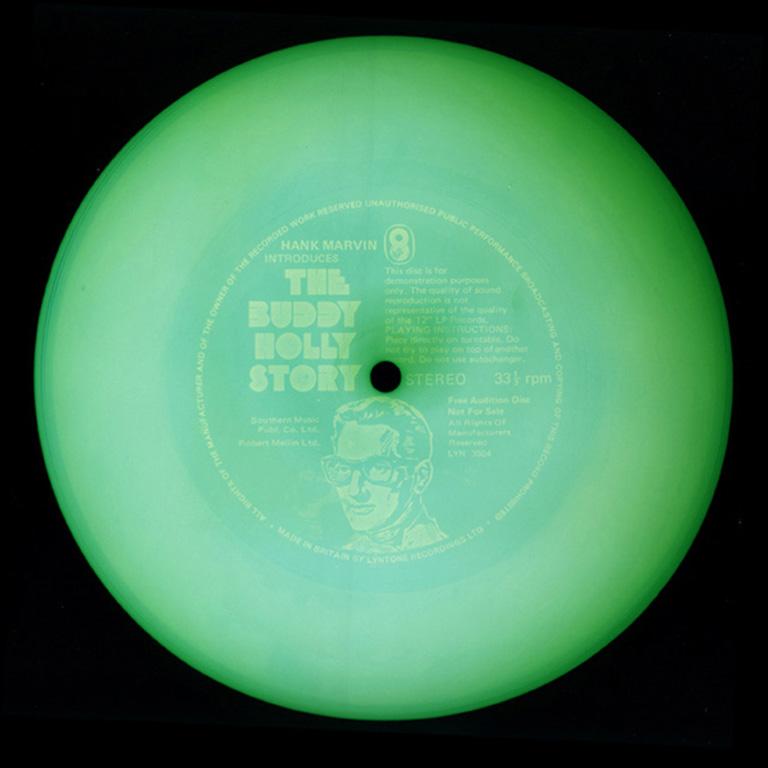 Heidler & Heeps Print - Vinyl Collection, Audition Disc - Green, Conceptual, Pop Art Color Photography