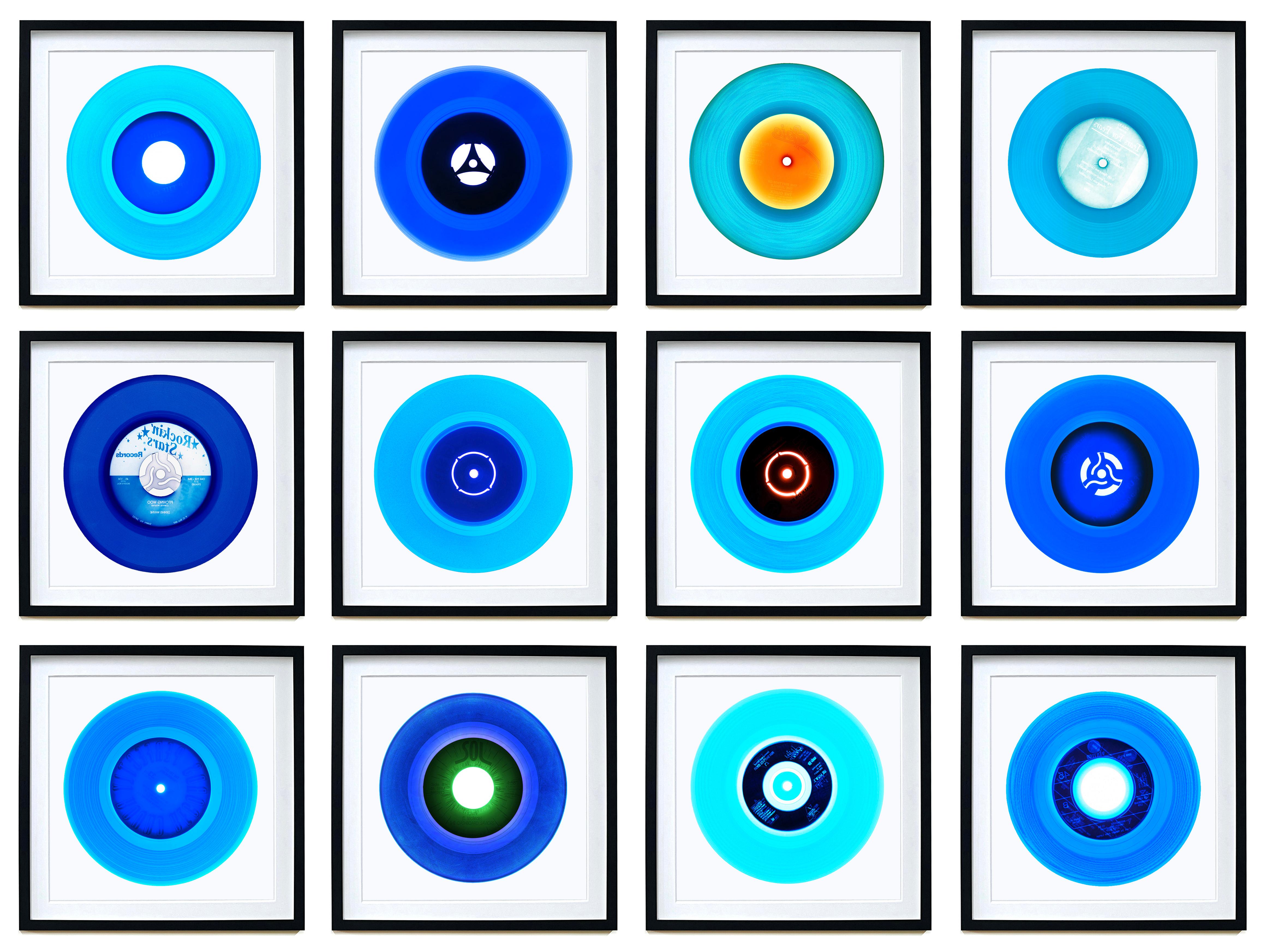 Colección de vinilos B Side Blues Instalación de 12 piezas - Fotografía Pop Art en color - Photograph Arte pop de Heidler & Heeps