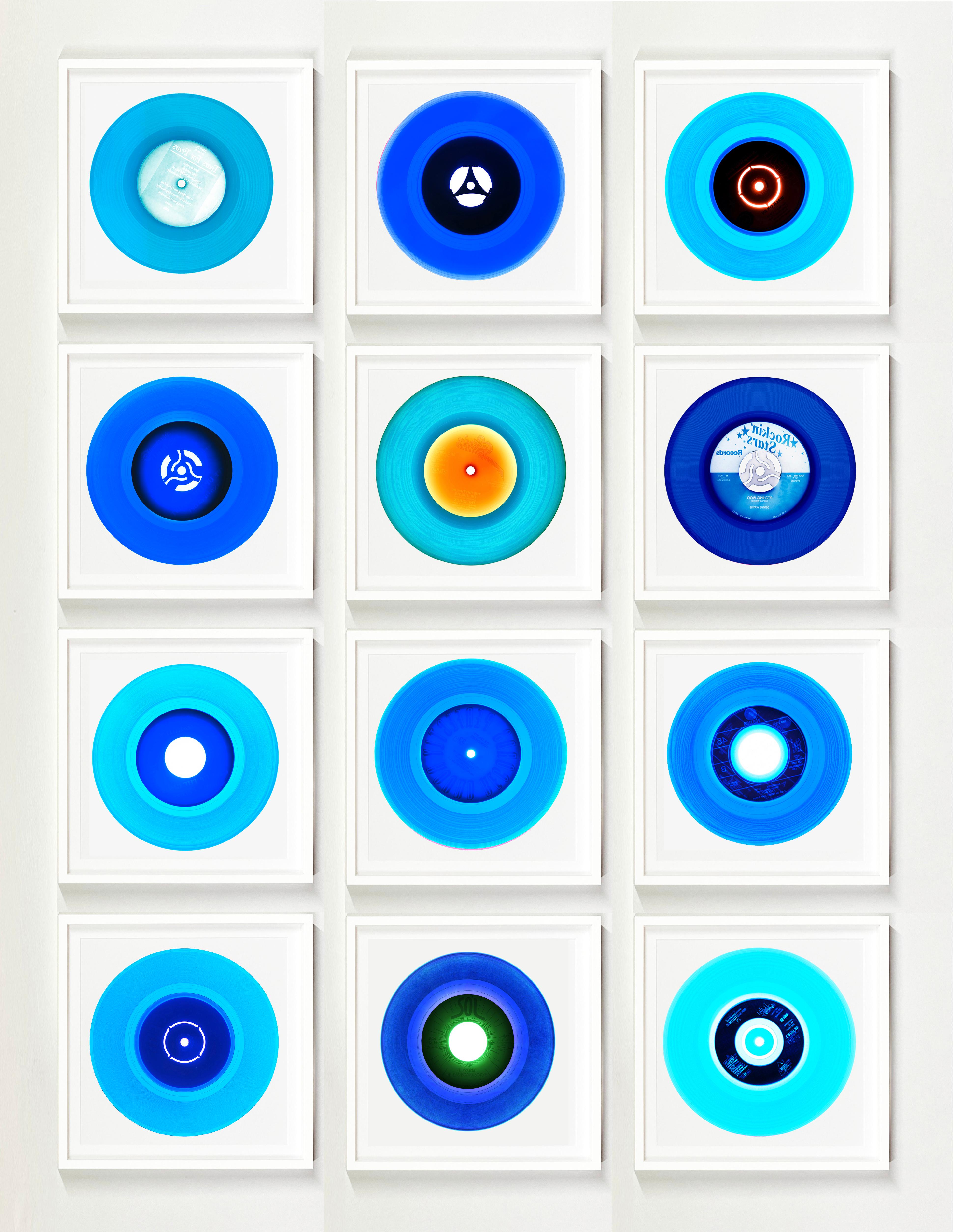 Color Photograph de Heidler & Heeps - Colección de vinilos B Side Blues Instalación de 12 piezas - Fotografía Pop Art en color