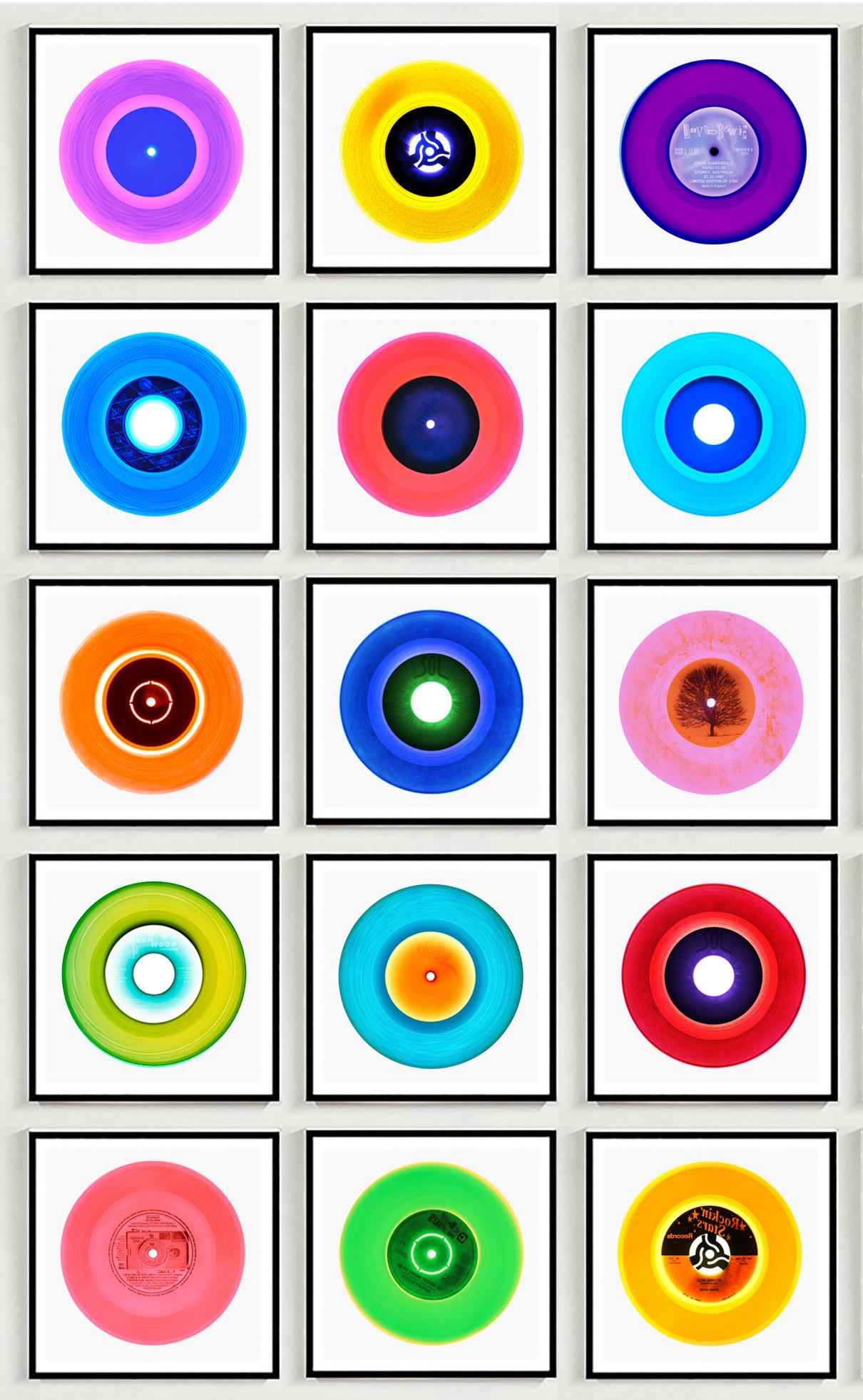 Vinyl Collection Fifteen Piece B Side Installation - Pop Art Color Photography For Sale 1