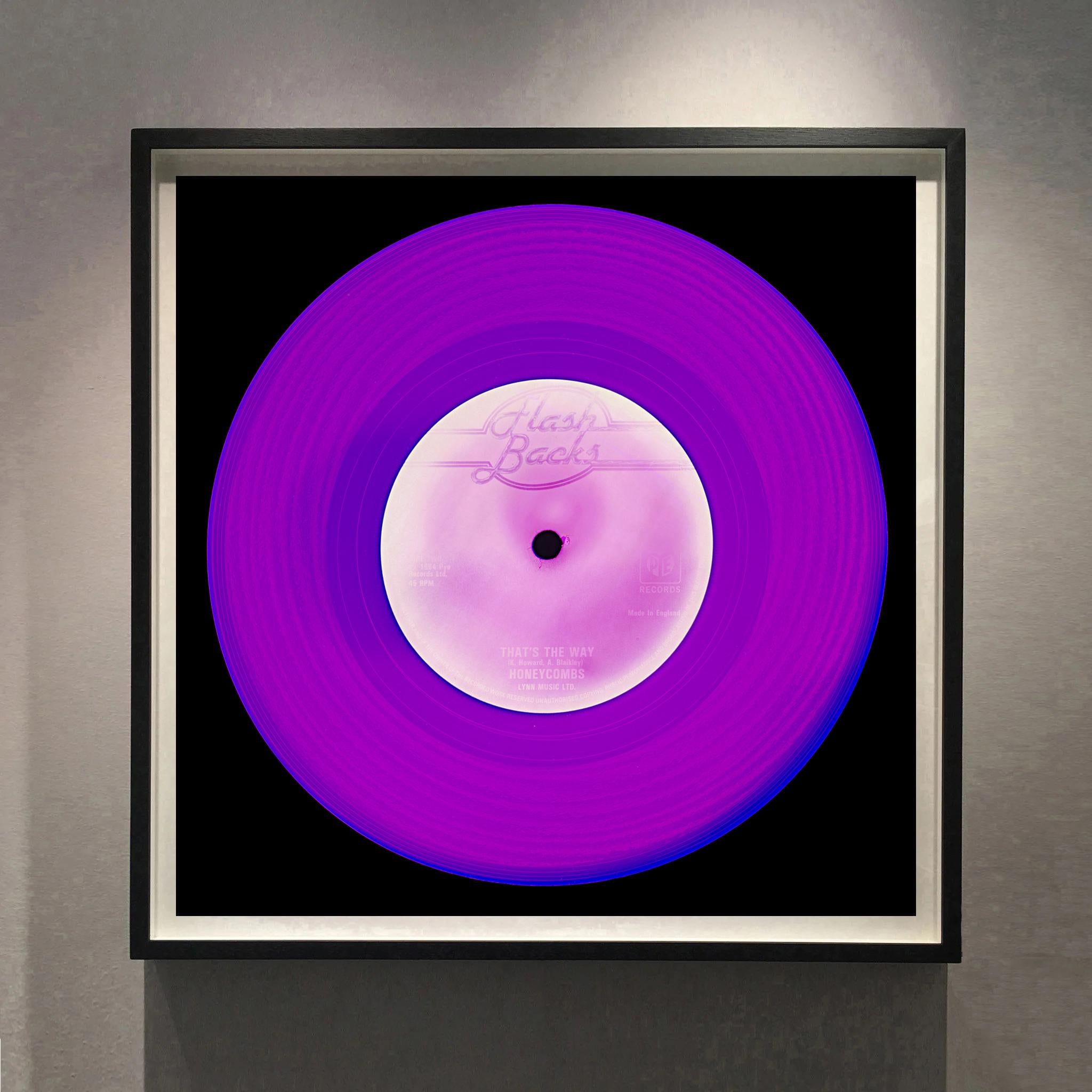 Vinyl Collection Flash Back Purple - Pop Art Color Photography - Print by Heidler & Heeps