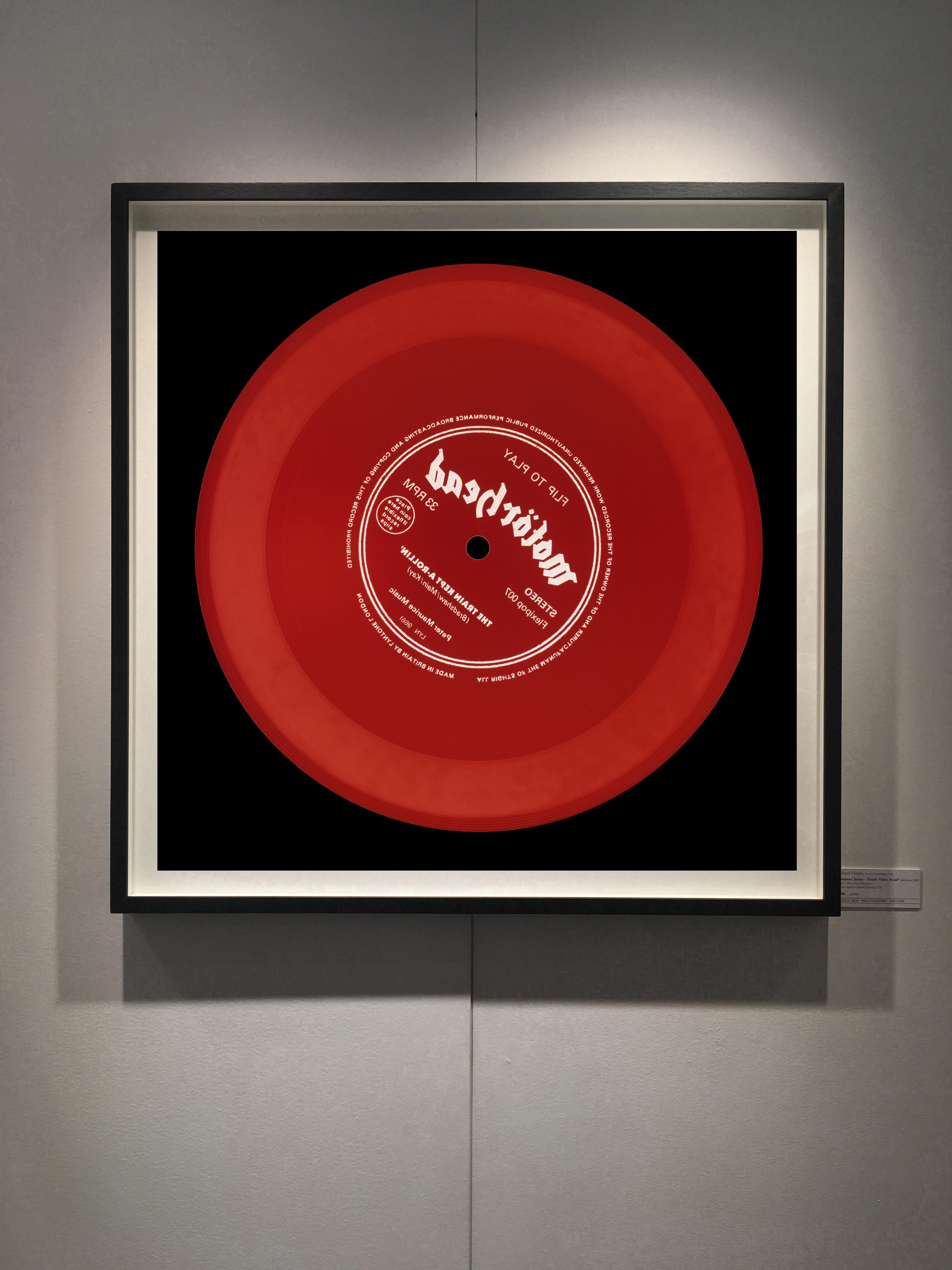 Vinyl Collection, Flip to Play Red - Conceptual, Pop Art Color Photography - Print by Heidler & Heeps