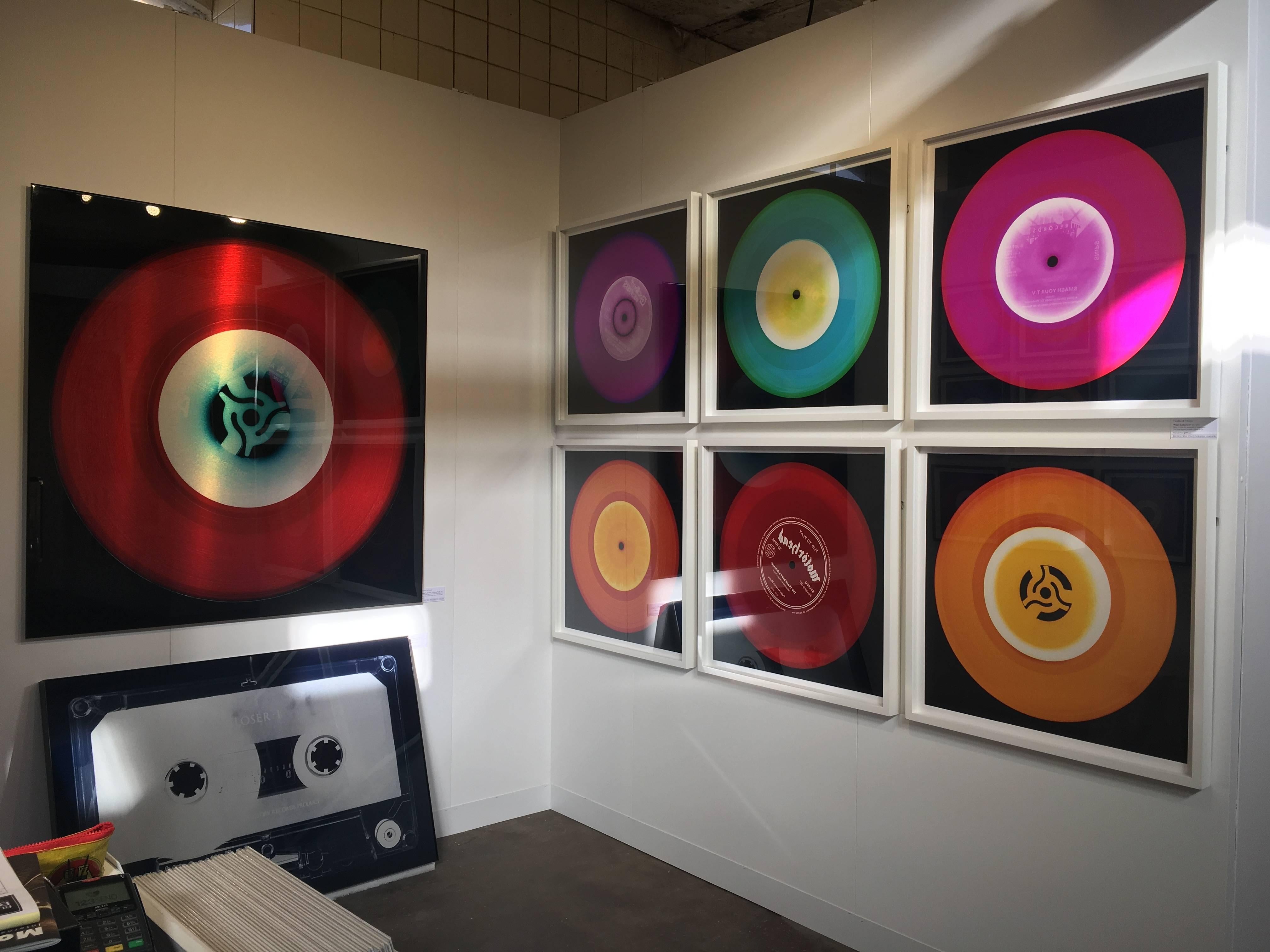 Vinyl Collection, Flip to Play Red - Conceptual, Pop Art Color Photography For Sale 5