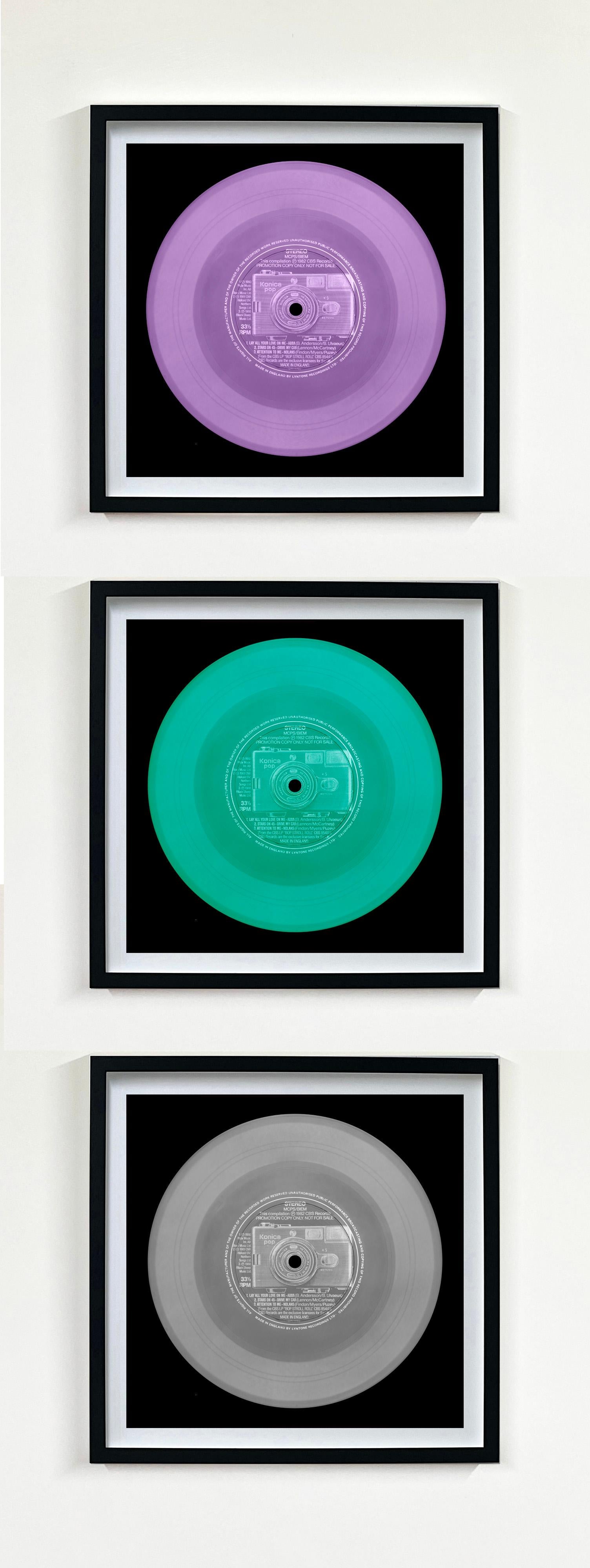 Heidler & Heeps Vinyl Collection Set of Three Framed Artworks.
Acclaimed contemporary photographers, Richard Heeps and Natasha Heidler have collaborated to make this beautifully mesmerising collection. A celebration of the vinyl record and analogue