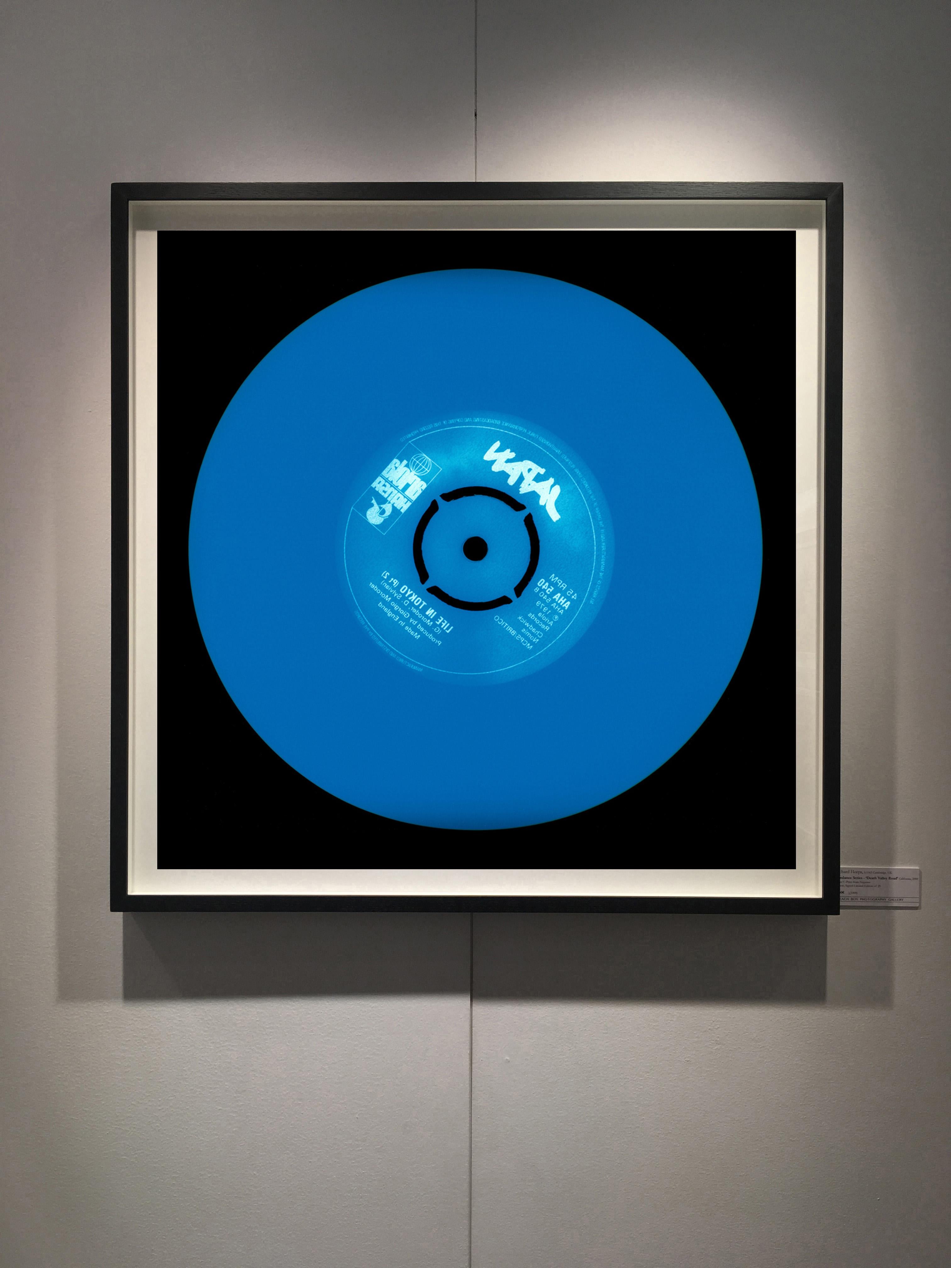 Collection Vinyl, Fabriqué en Angleterre - Photographie bleue, conceptuelle, couleur Pop Art - Bleu Print par Heidler & Heeps