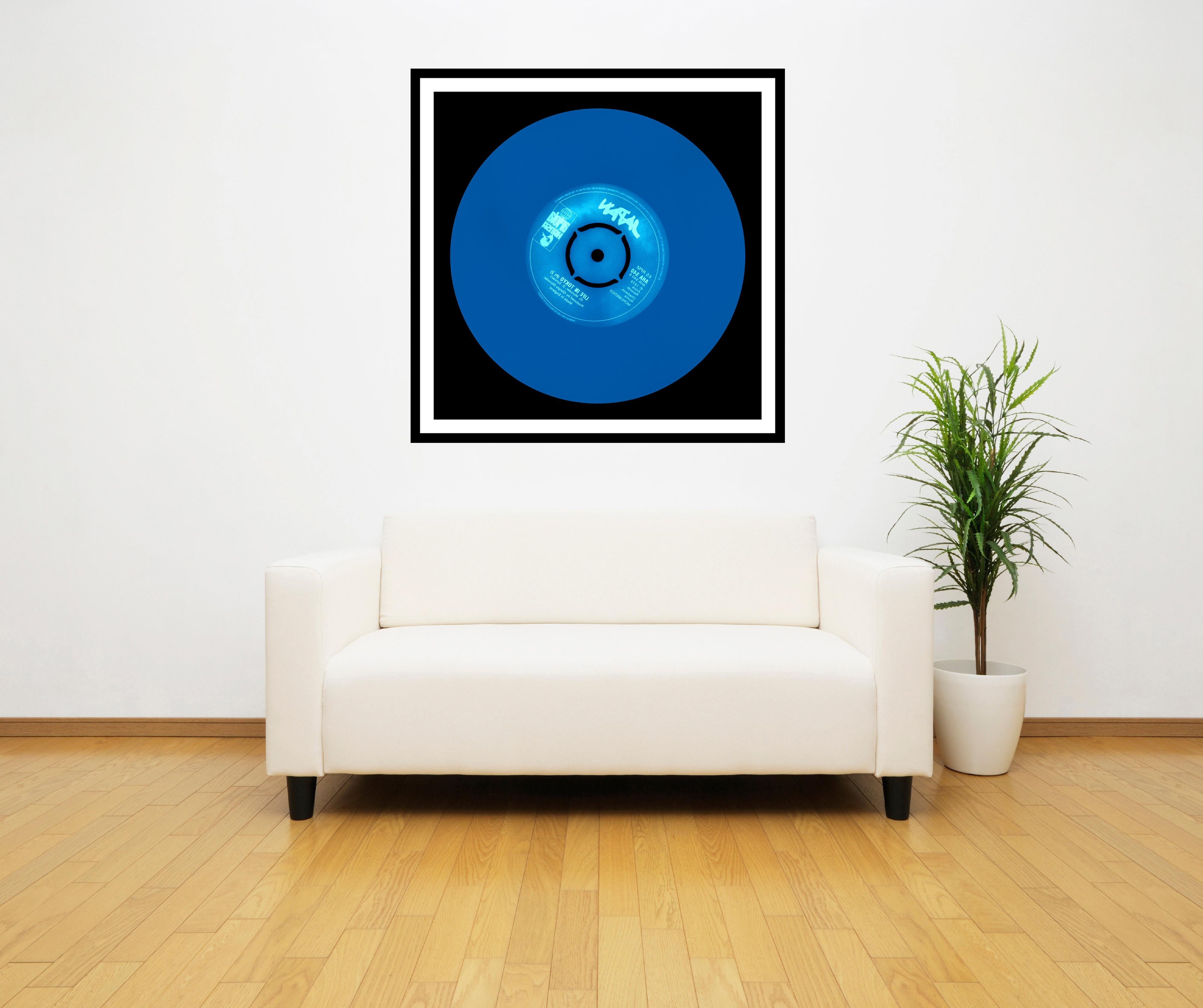 Vinyl Collection, Made in England - Blue, Conceptual, Pop Art Color Photography For Sale 1