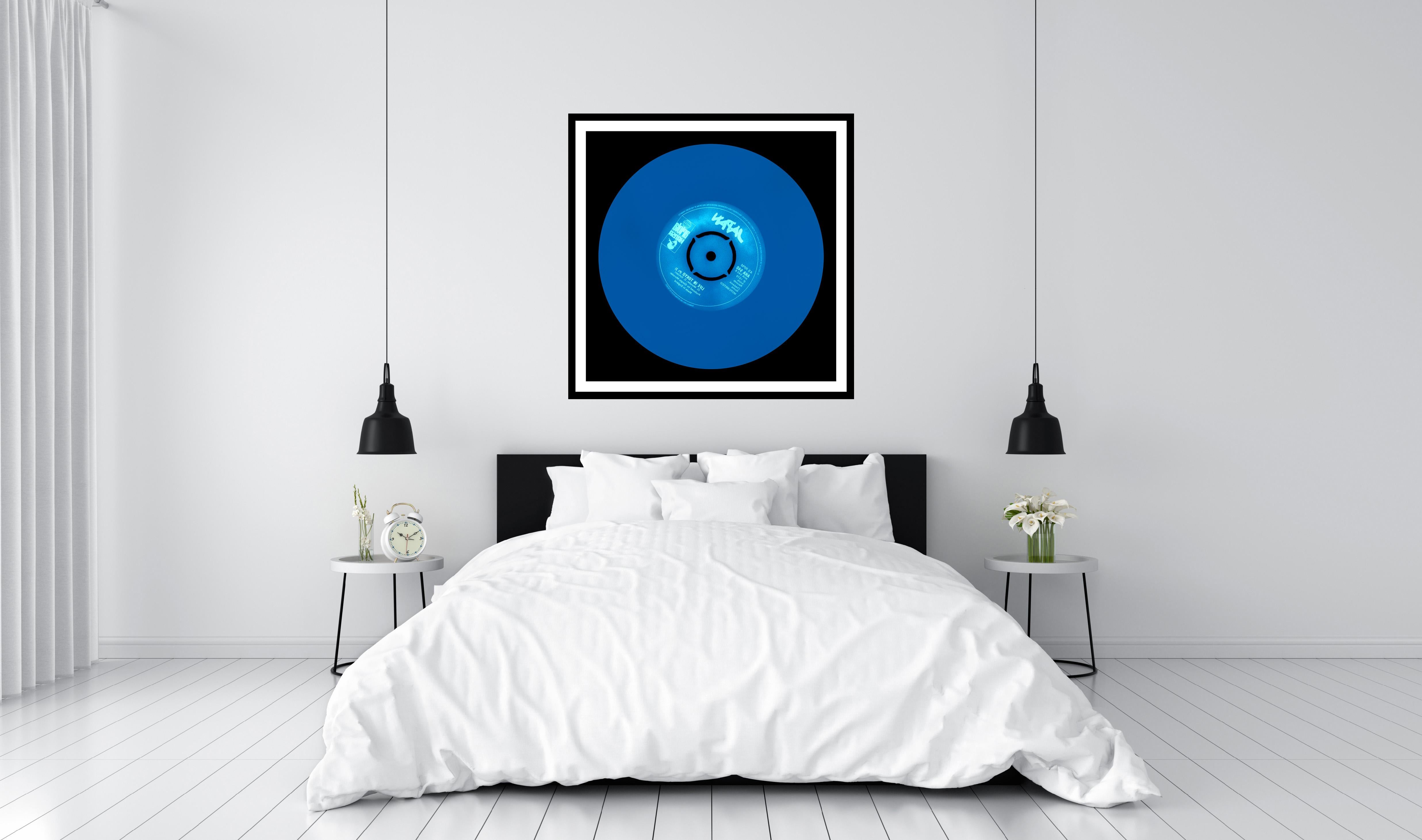 Vinyl Collection, Made in England - Blue, Conceptual, Pop Art Color Photography For Sale 2