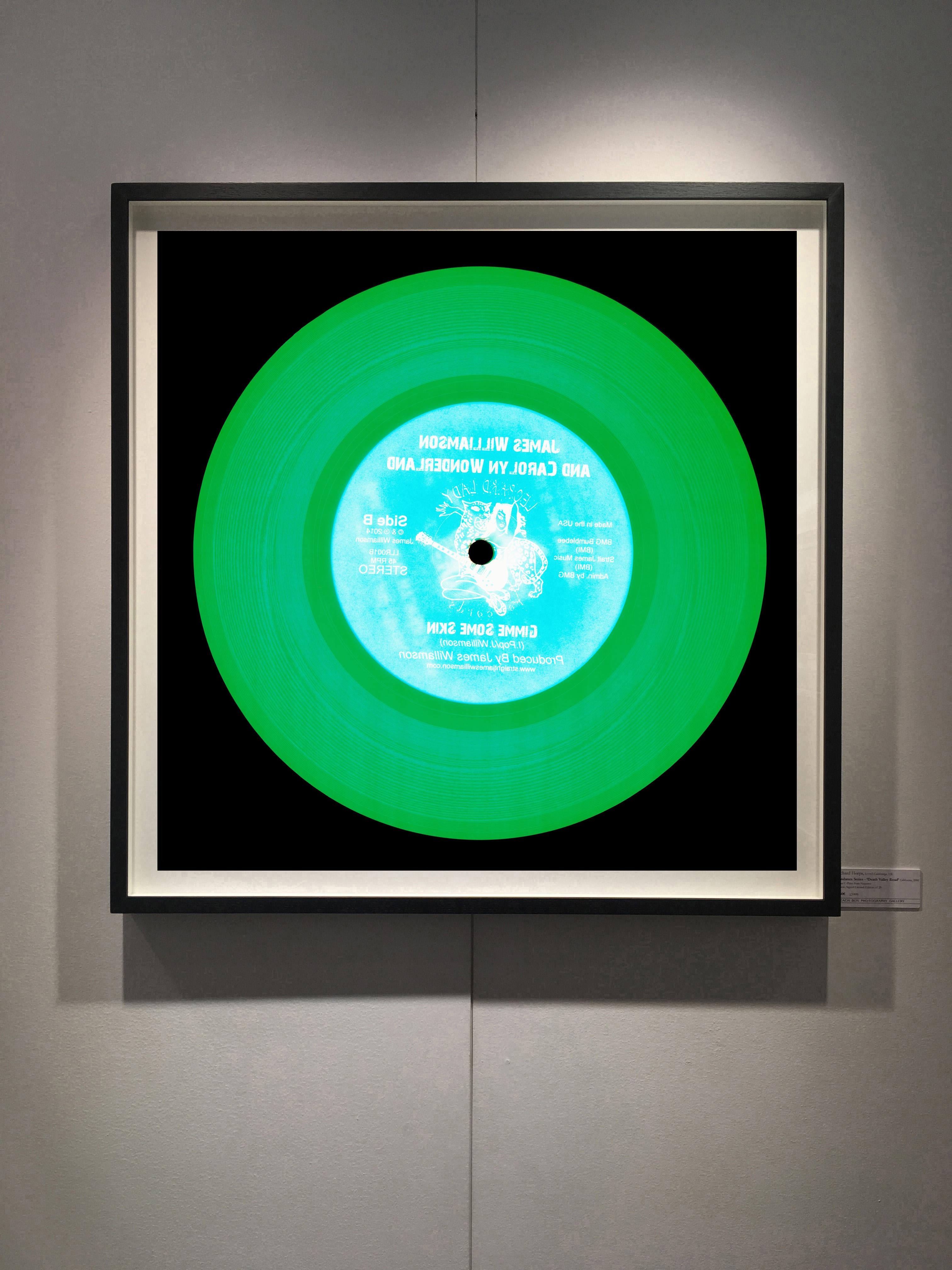 Vinyl Collection, Made in the USA - Green Conceptual Pop Art Color Photography For Sale 1