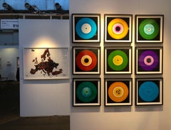 Vinyl Collection, Nine Piece And it was all Yellow Installation - Pop Art