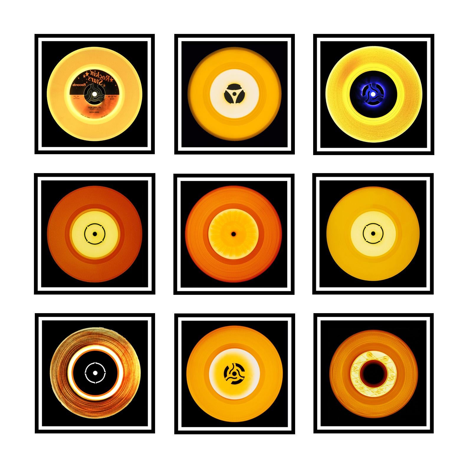 Heidler & Heeps Color Photograph - Vinyl Collection, Nine Piece And it was all Yellow Installation - Pop Art 