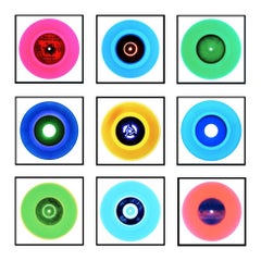 Vinyl Collection, Nine Piece B Side Installation (no.3) - Pop Art Color Photo