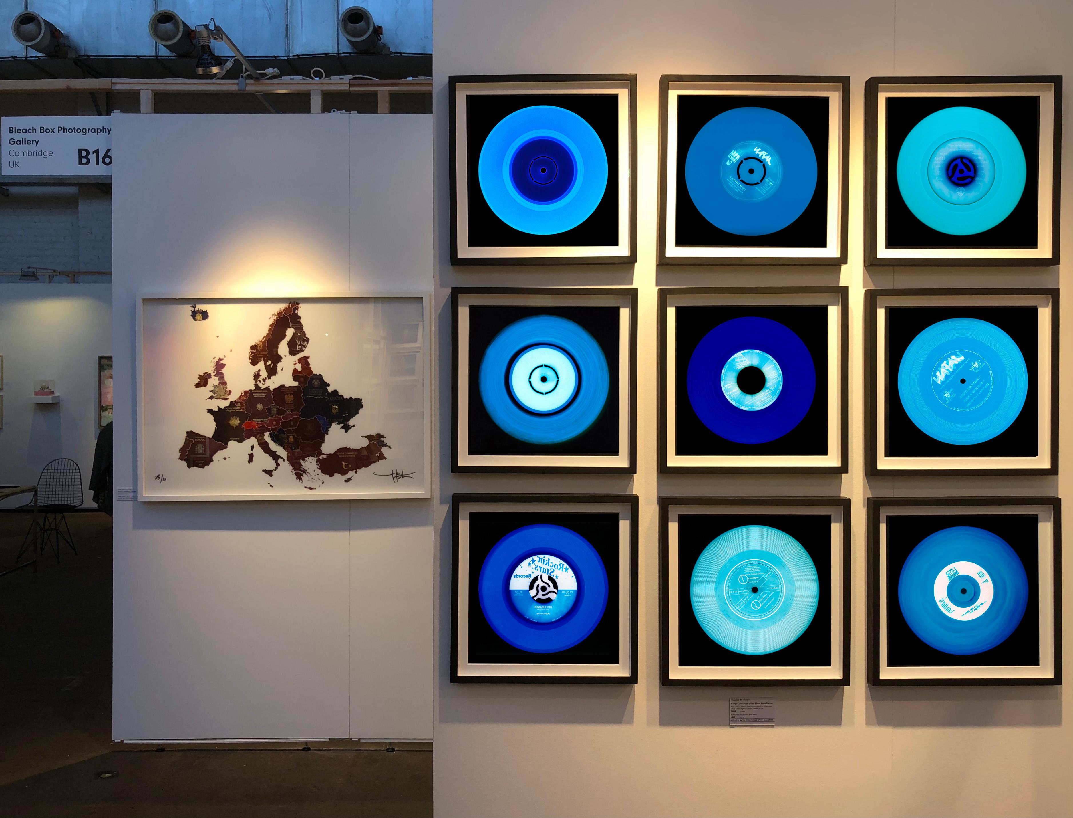 Vinyl Collection, Nine Piece Blues Installation - Pop Art Color Photography - Black Print by Heidler & Heeps