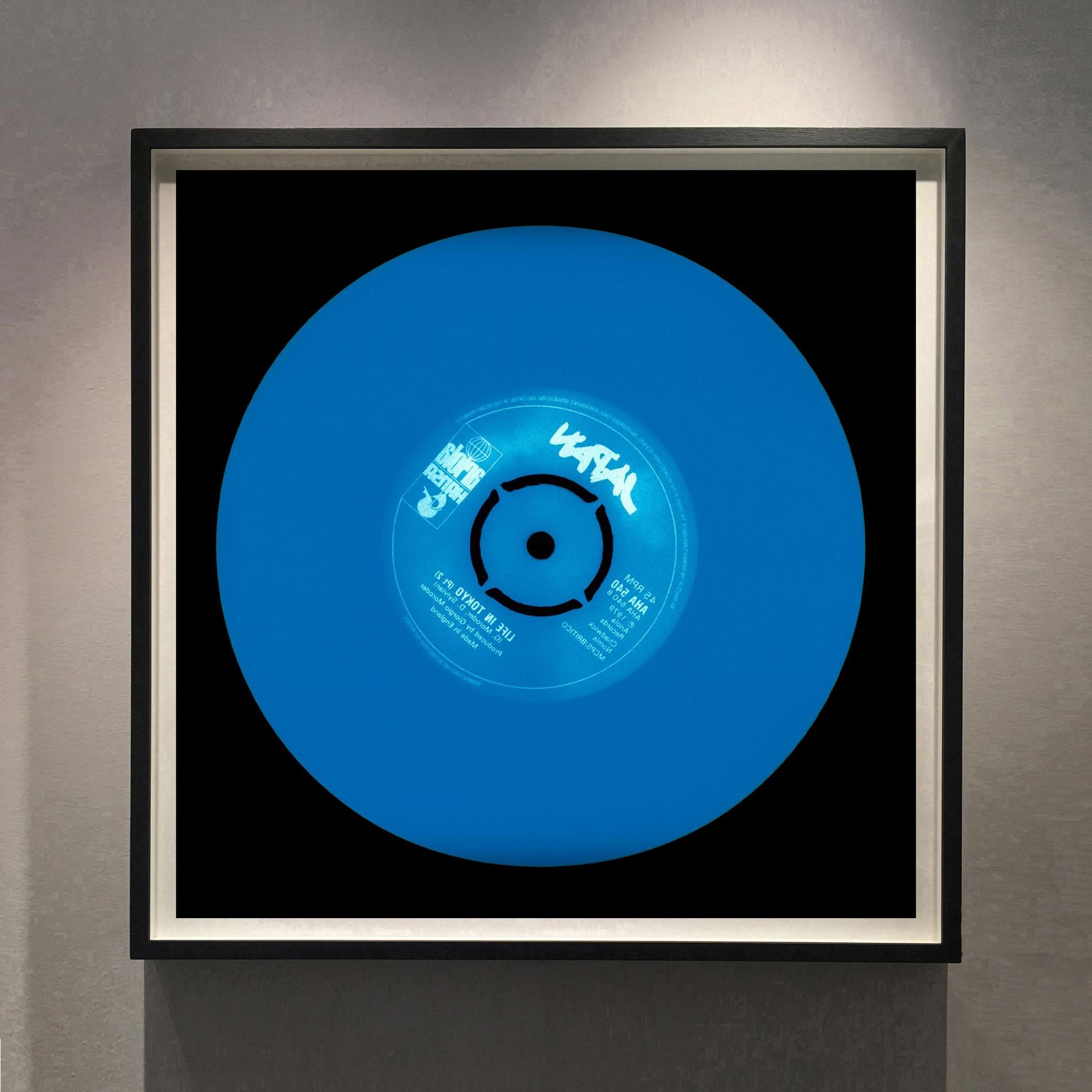 Heidler & Heeps Vinyl Collection Nine Piece 'Blues' Installation. 
Acclaimed contemporary photographers, Richard Heeps and Natasha Heidler have collaborated to make this beautifully mesmerising collection. A celebration of the vinyl record and