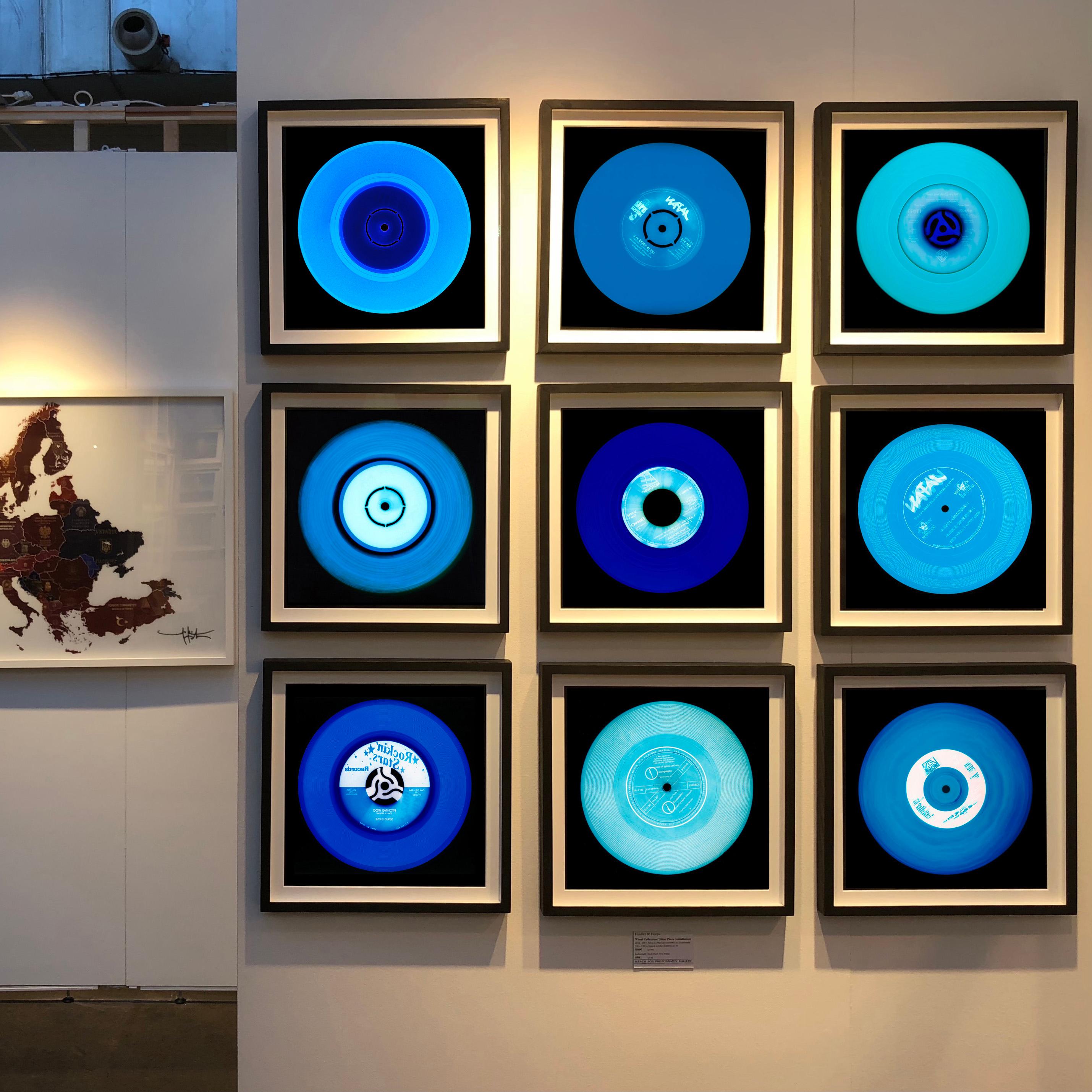 Colección de Vinilos Instalación Blues de Nueve Piezas - Fotografía Pop Art en venta 7