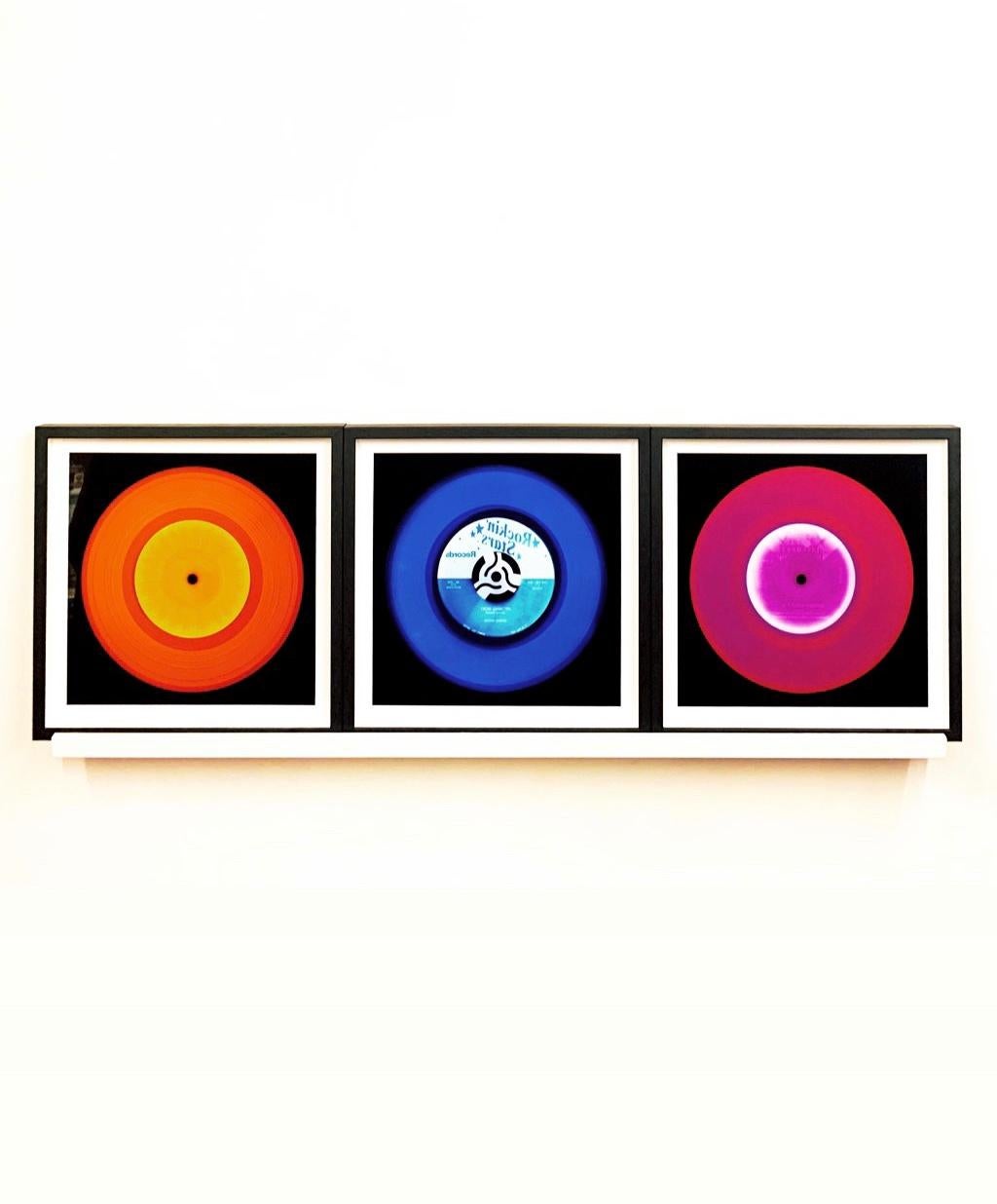 Vinyl Collection - Orange, Blue, Pink Trio - Pop Art Color Photography For Sale 2