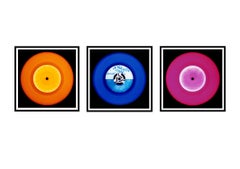 Vinyl Collection - Orange, Blue, Pink Trio - Pop Art Color Photography