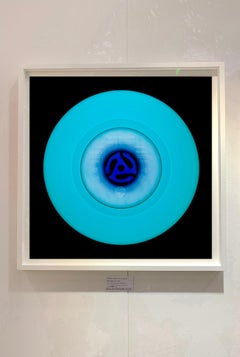 Vinyl Collection, Other Side (Blue) - Conceptual Pop Art Color Photography