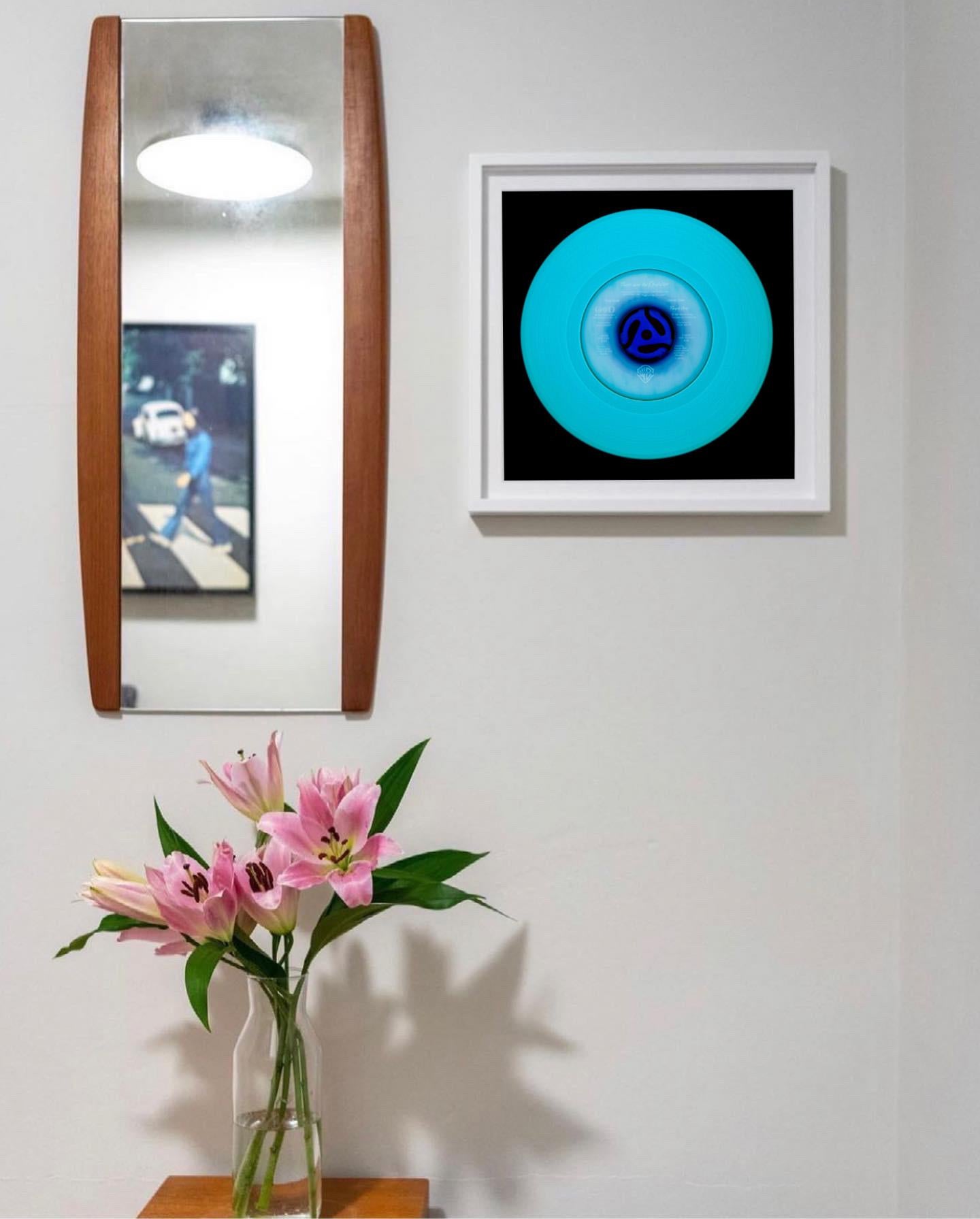 Vinyl Collection, Other Side (Blue) - Conceptual Pop Art Color Photography - Black Print by Heidler & Heeps