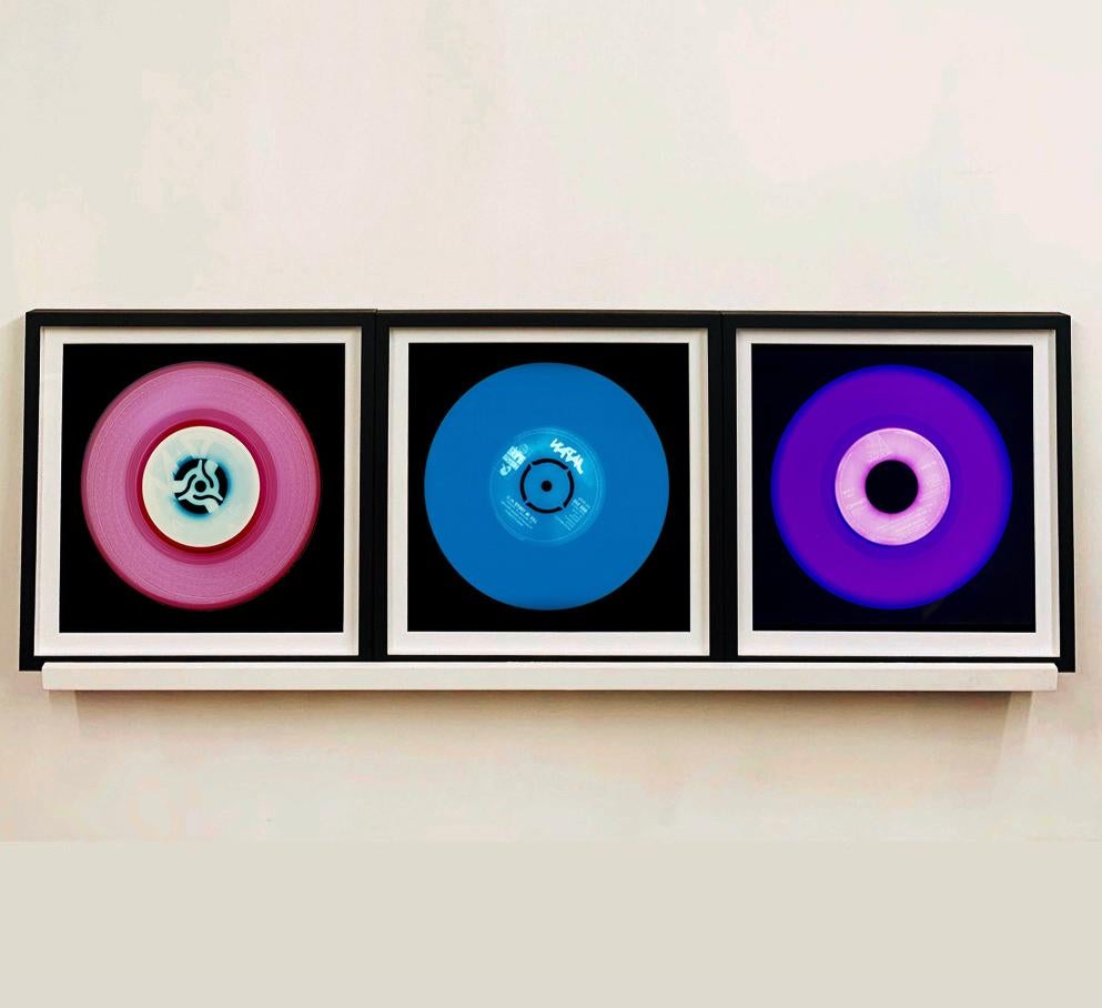 Vinyl Collection - Pink, Blue, Purple Trio - Pop Art Color Photography For Sale 2