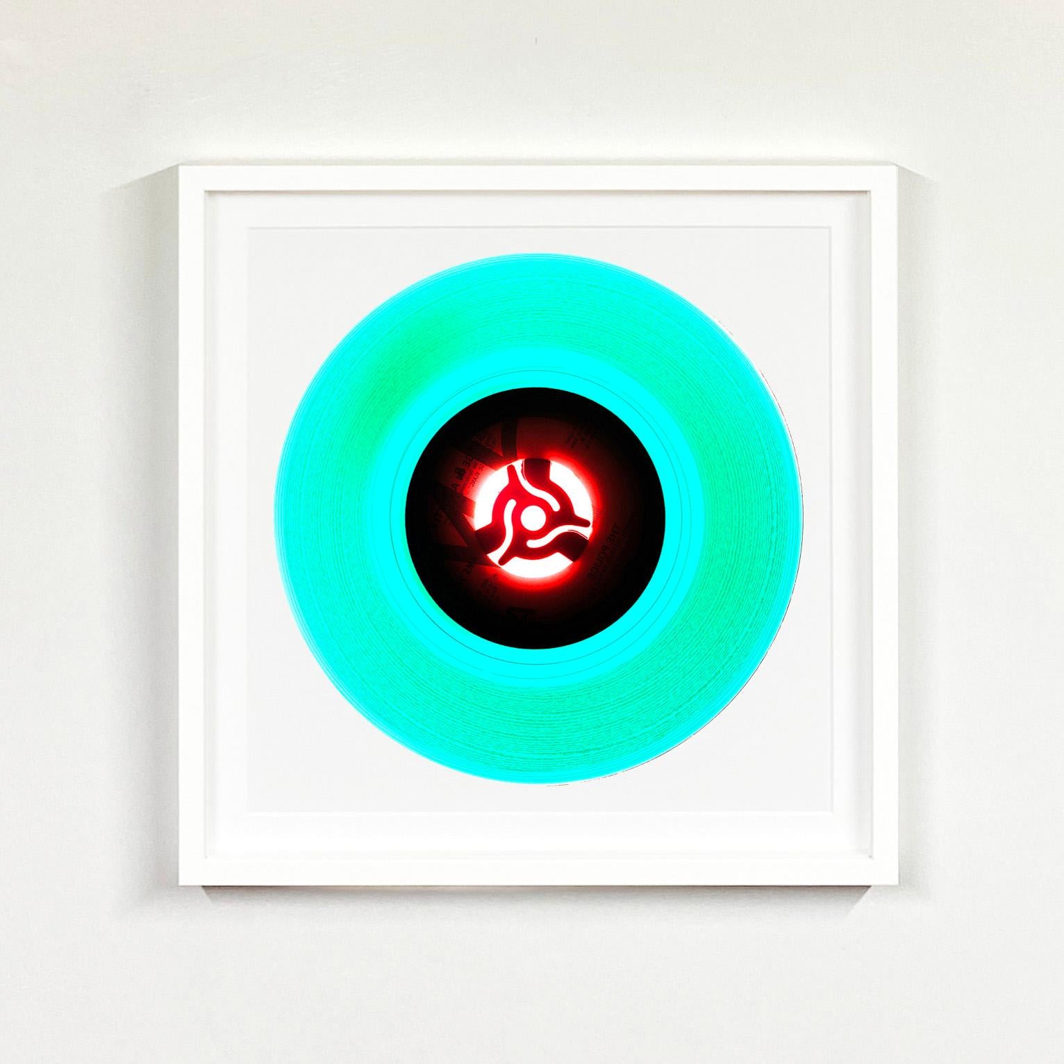 Vinyl Collection Pink Mint Yellow Blue Four Framed Pop Art Color Photography For Sale 3