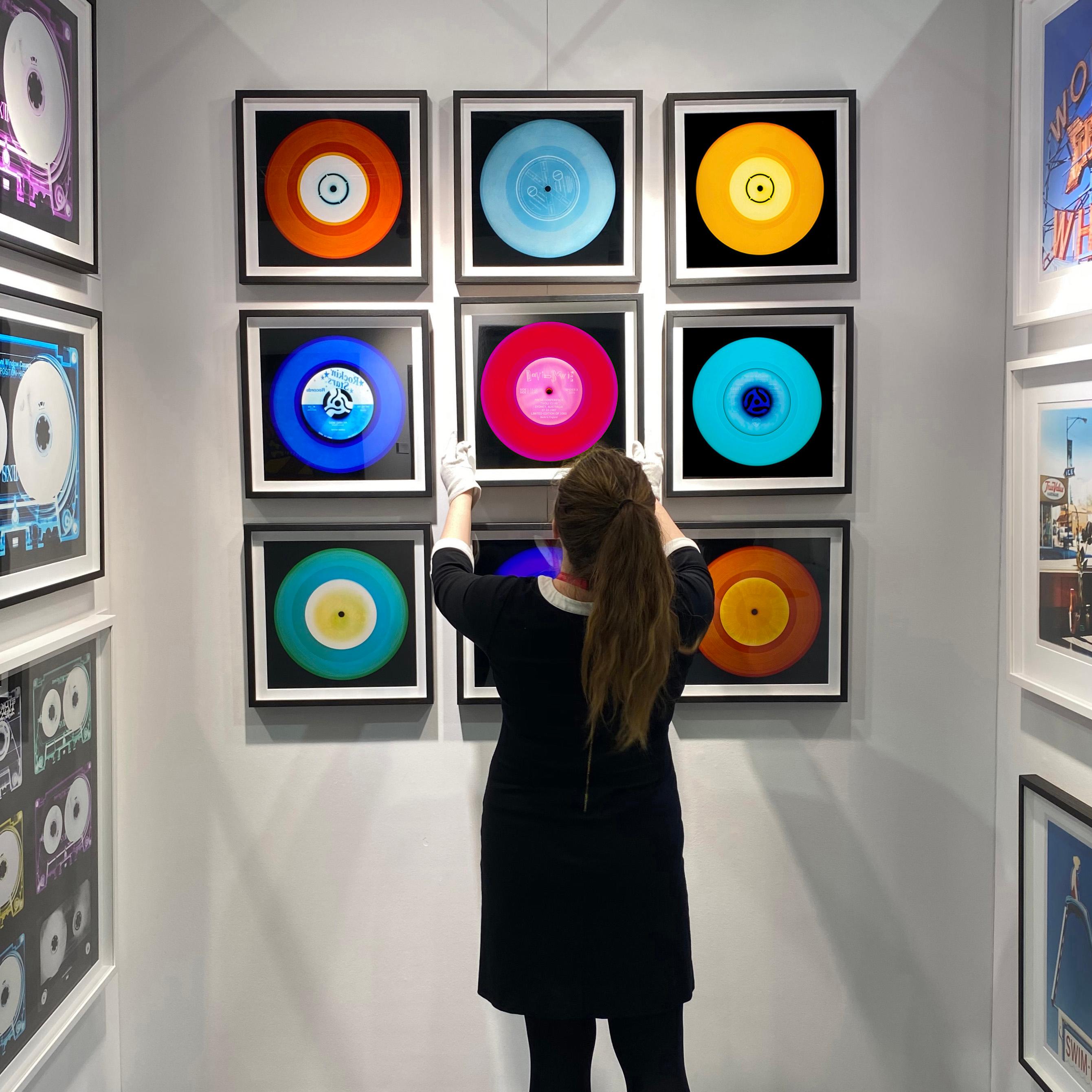 Vinyl Collection 'Press Conference (Carmine Red)' - Pop Art Color Photograph For Sale 3
