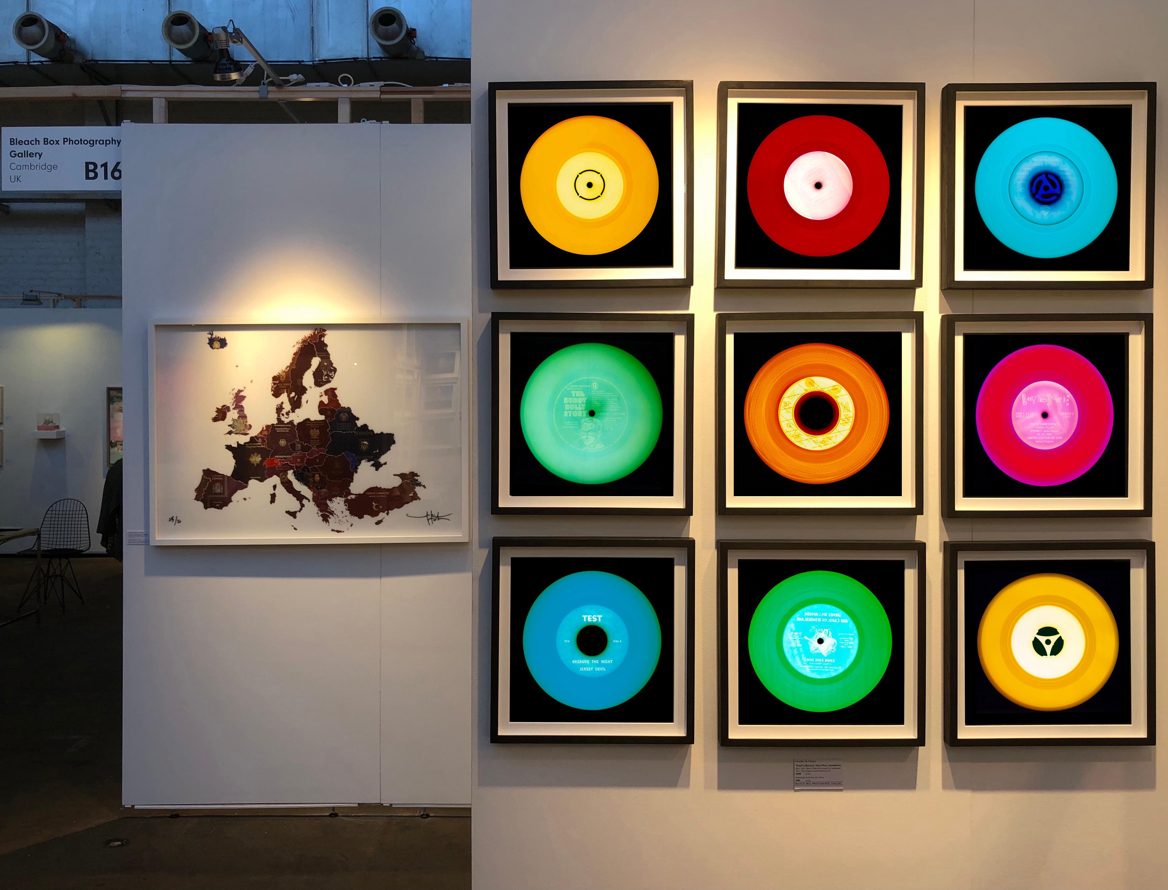 Vinyl Collection 'Press Conference (Carmine Red)' - Pop Art Color Photograph For Sale 5