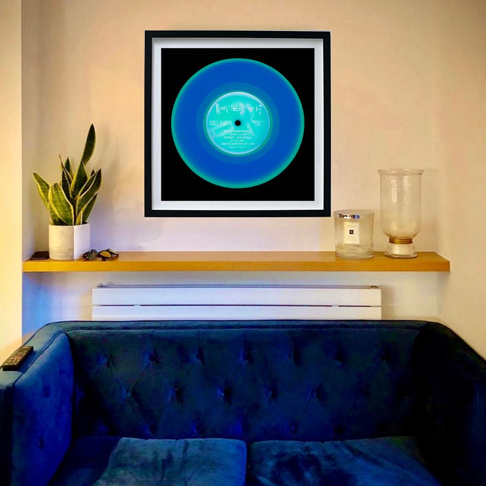 Vinyl Collection 'Press Conference (Cobalt Blue)' - Pop Art Color Photograph For Sale 3