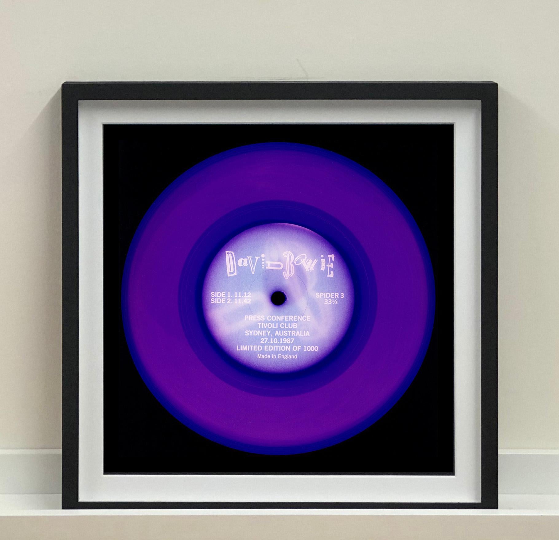 Vinyl Collection, Press Conference - Purple, Conceptual, Pop Art, Photography - Print by Heidler & Heeps