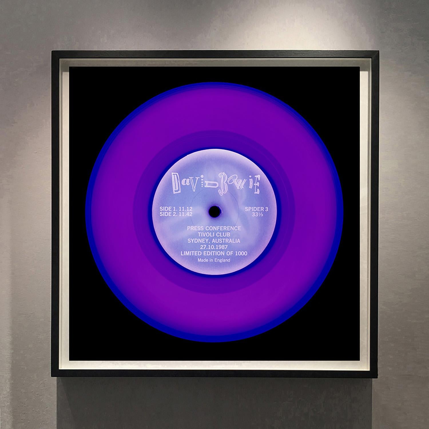 Vinyl Collection 'Press Conference' - Purple pop art color photograph - Photograph by Heidler & Heeps