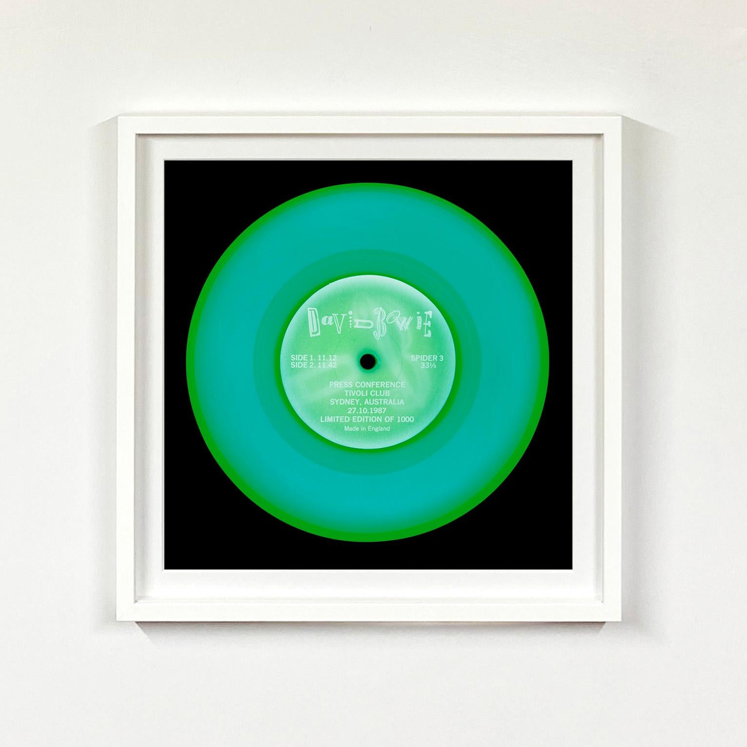 Vinyl Collection 'Press Conference (Turquoise)' - Pop Art Color Photograph - Blue Print by Heidler & Heeps