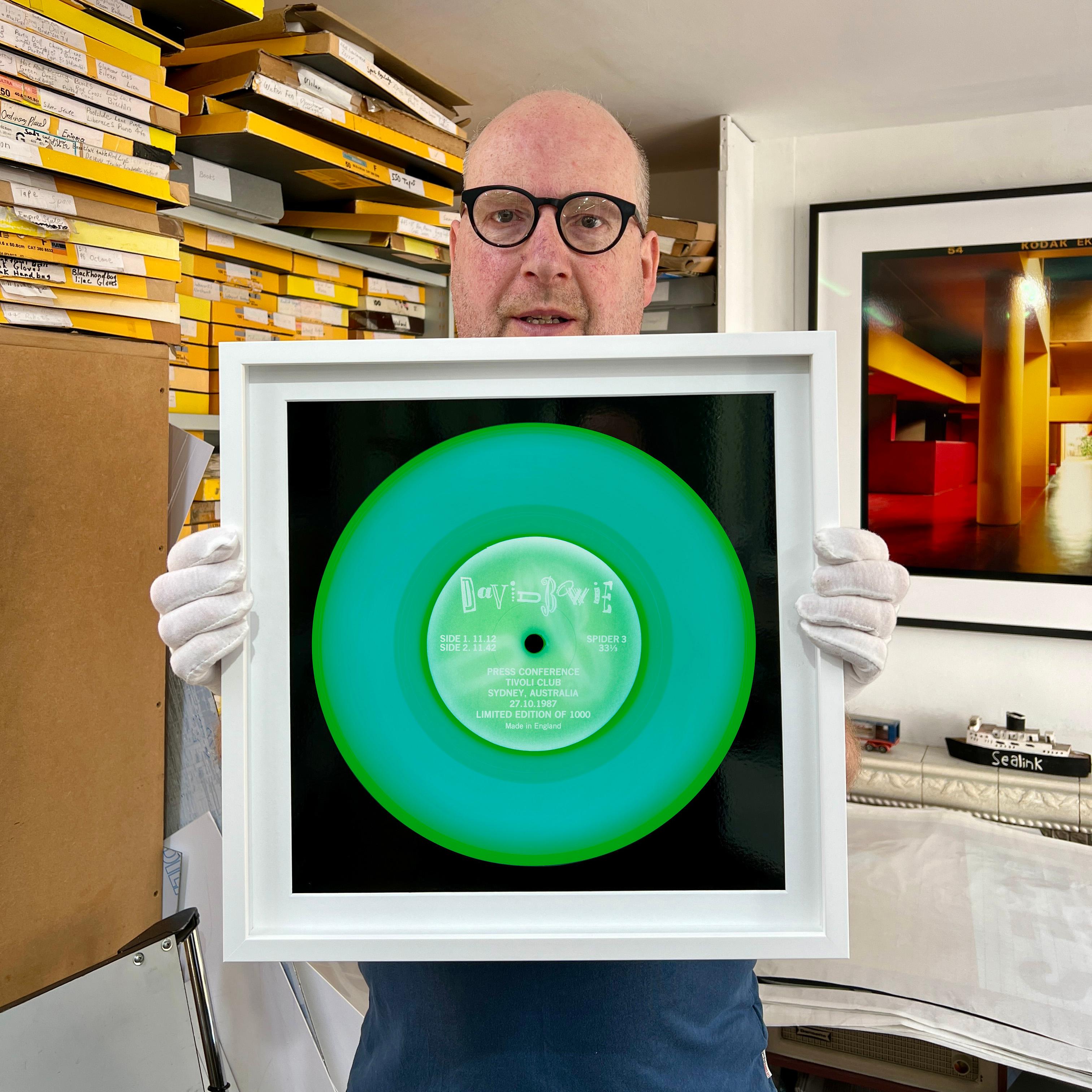 Heidler and Heeps Vinyl Collection 'Press Conference Turquoise'.
Acclaimed contemporary photographers, Richard Heeps and Natasha Heidler have collaborated to make this beautifully mesmerising collection. A celebration of the vinyl record and