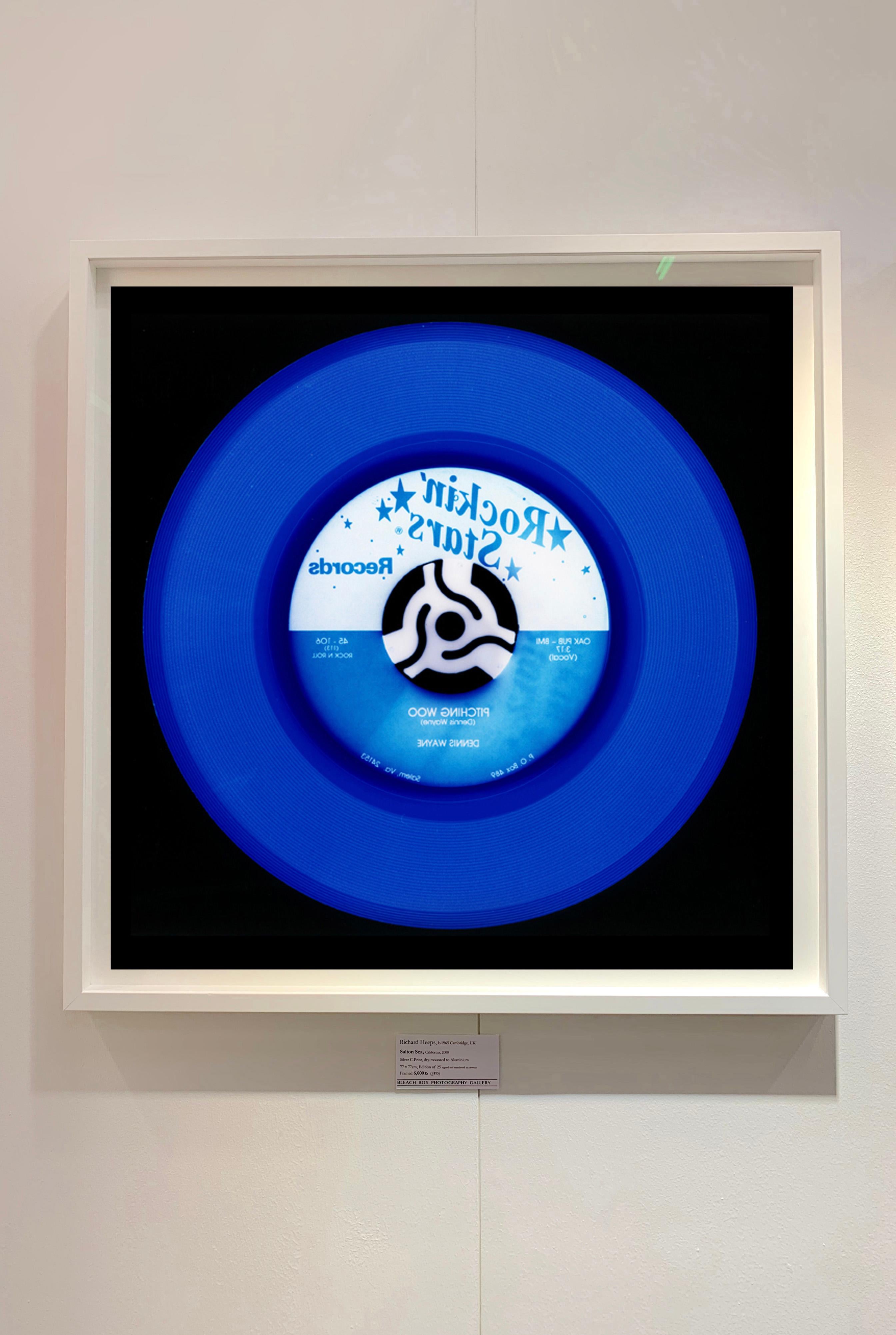 Vinyl Collection, Rock 'n' Roll (Denim) - Blue Conceptual Color Photography For Sale 1